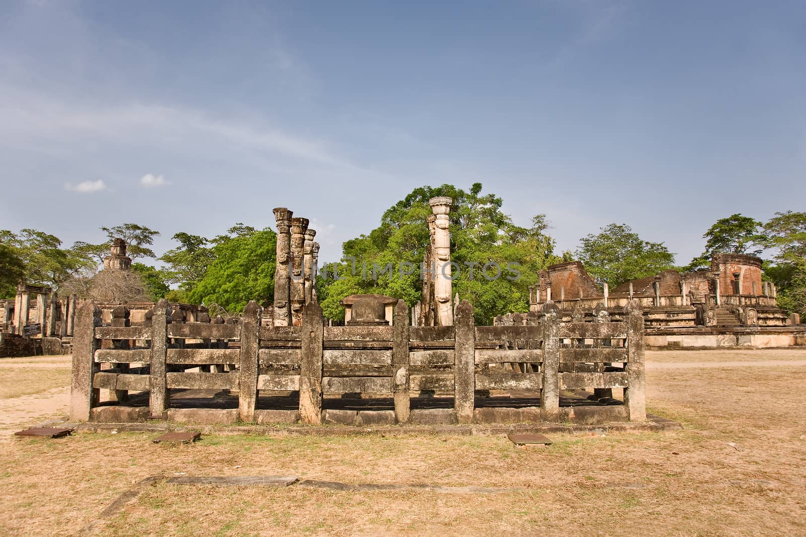 latha mandapaya - lotus anctuary  - ancient capital of Ceylon  i by foryouinf