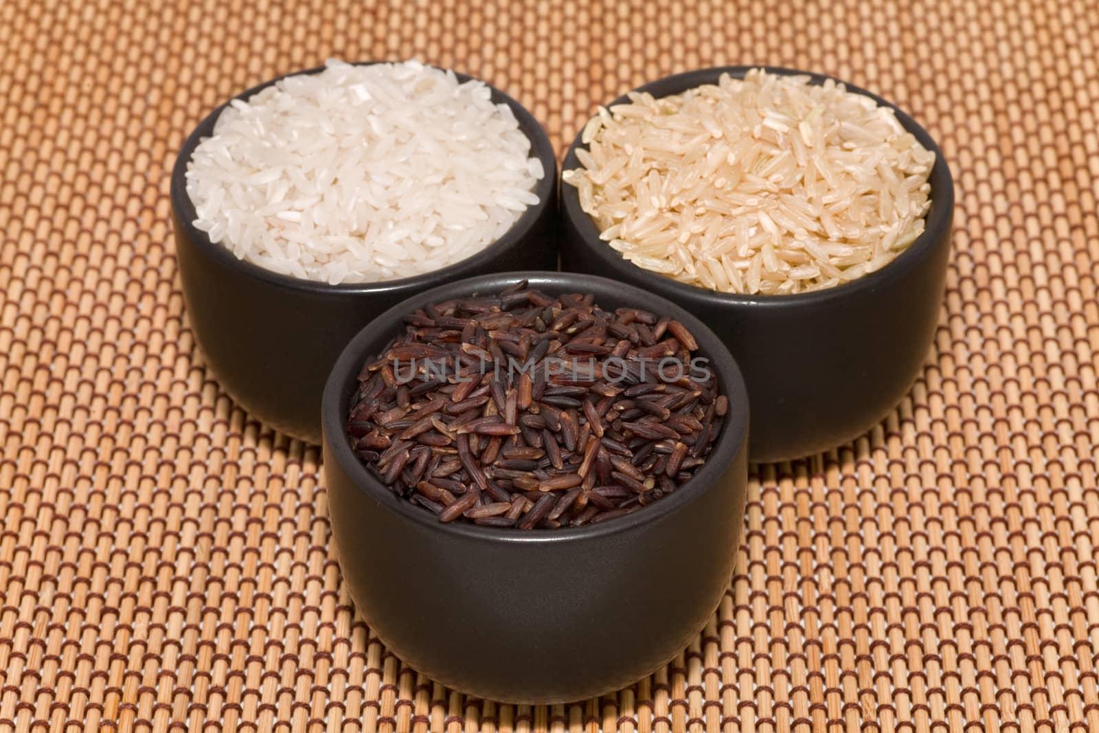 black, brown and white rice  by foryouinf