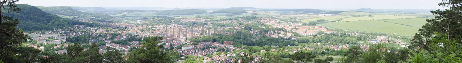 Panorama of Heilbad Heiligenstadt in Thuringia, Germany