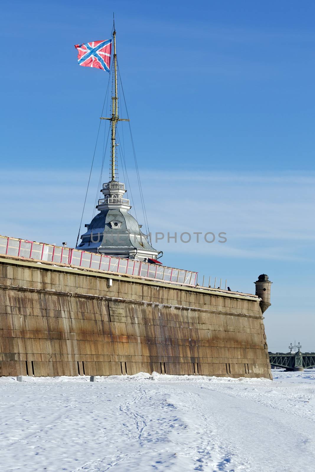 Granite Wall of Peter and Paul Fortress by Roka
