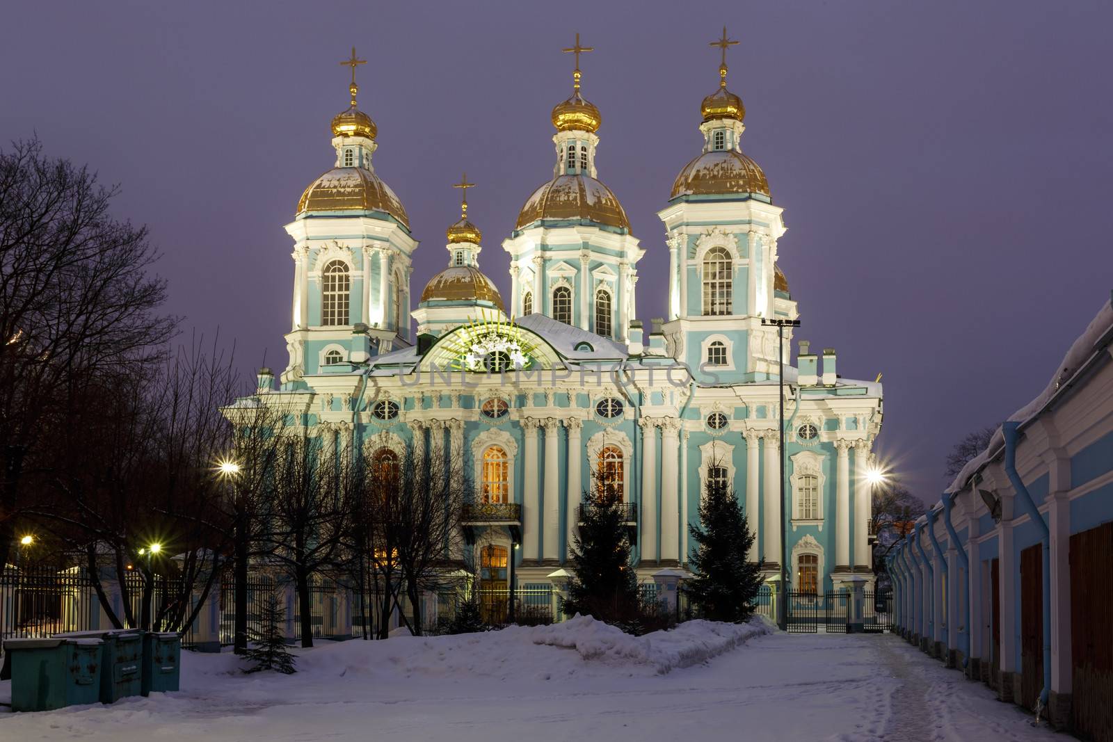 St. Nicholas Naval Cathedral in St.Petersburg, Russia