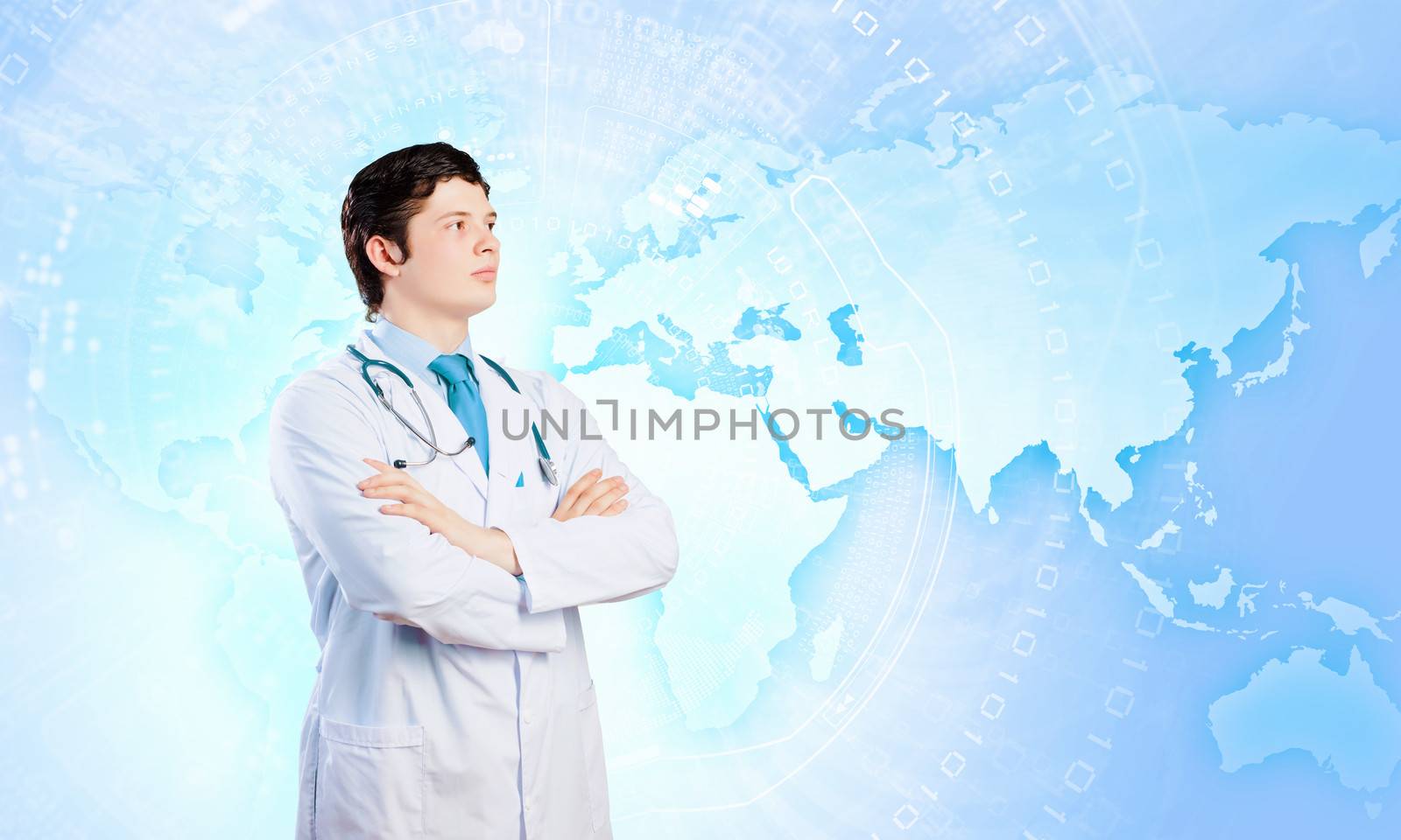 Image of male doctor with arms crossed on chest