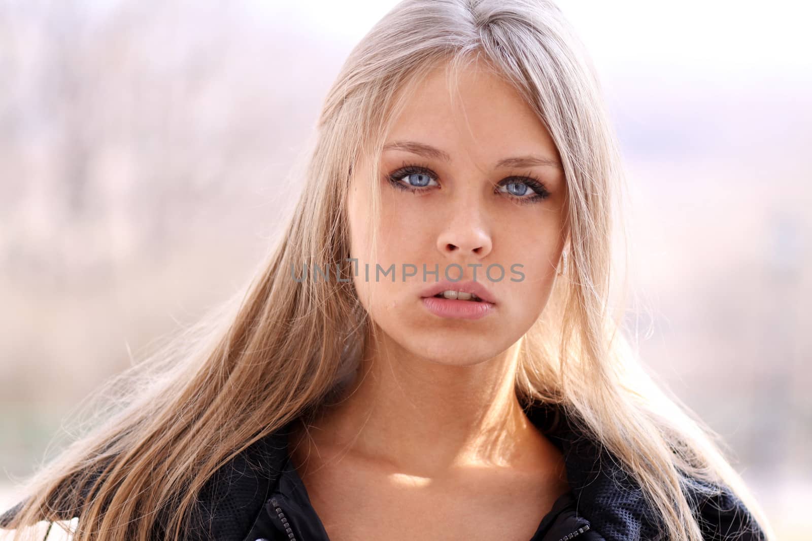 Beautiful young woman. Outdoor portrait
