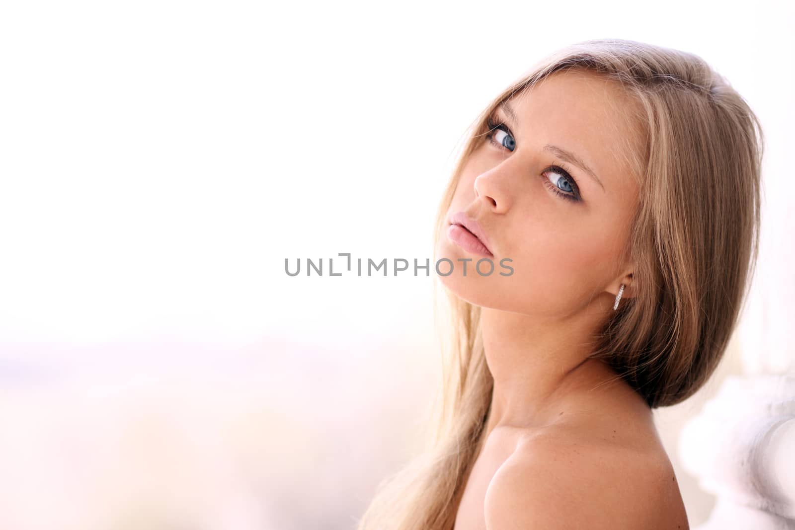 Beautiful young woman. Outdoor portrait