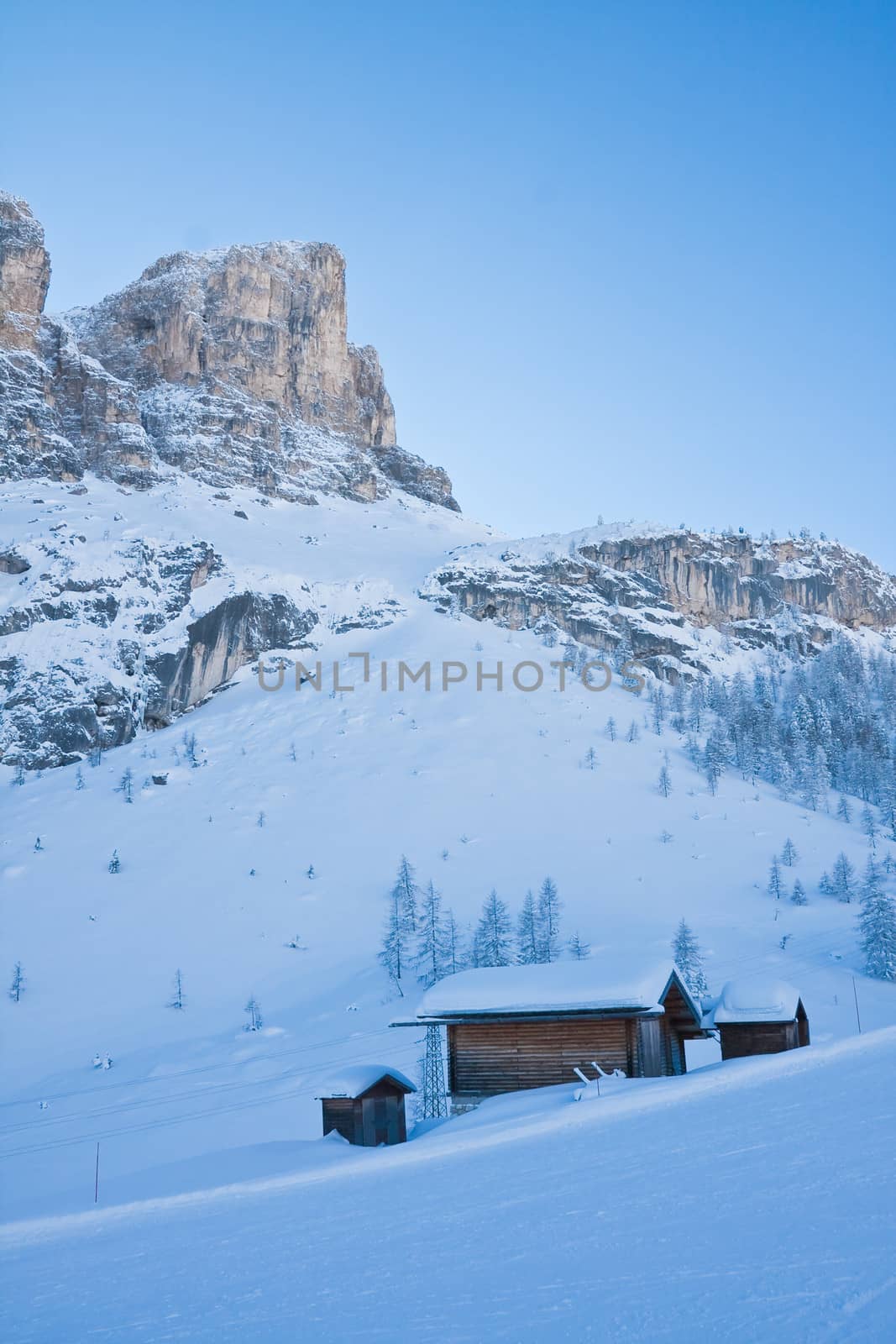 Ski resort of Selva di Val Gardena, Italy