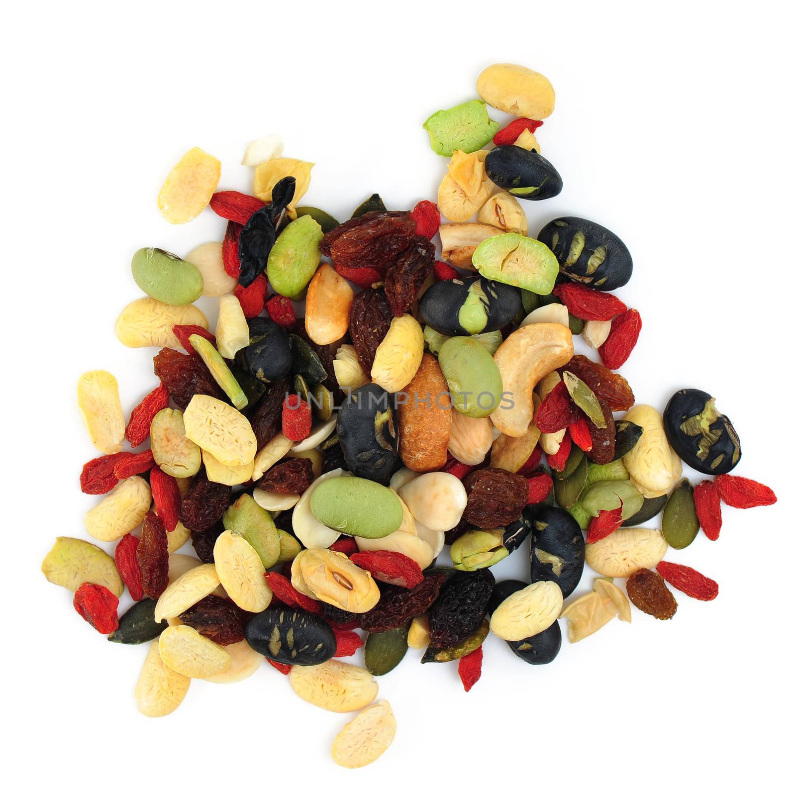 Mixed nuts and dry fruits