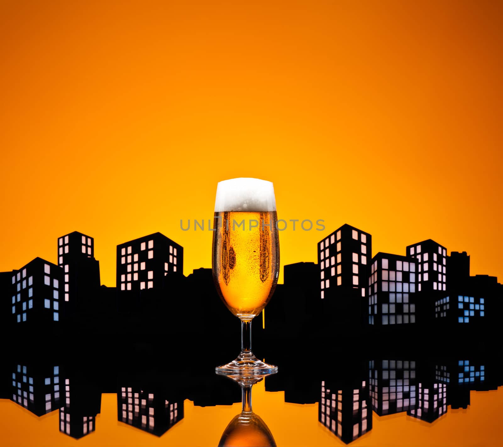 Metropolis lager beer by 3523Studio