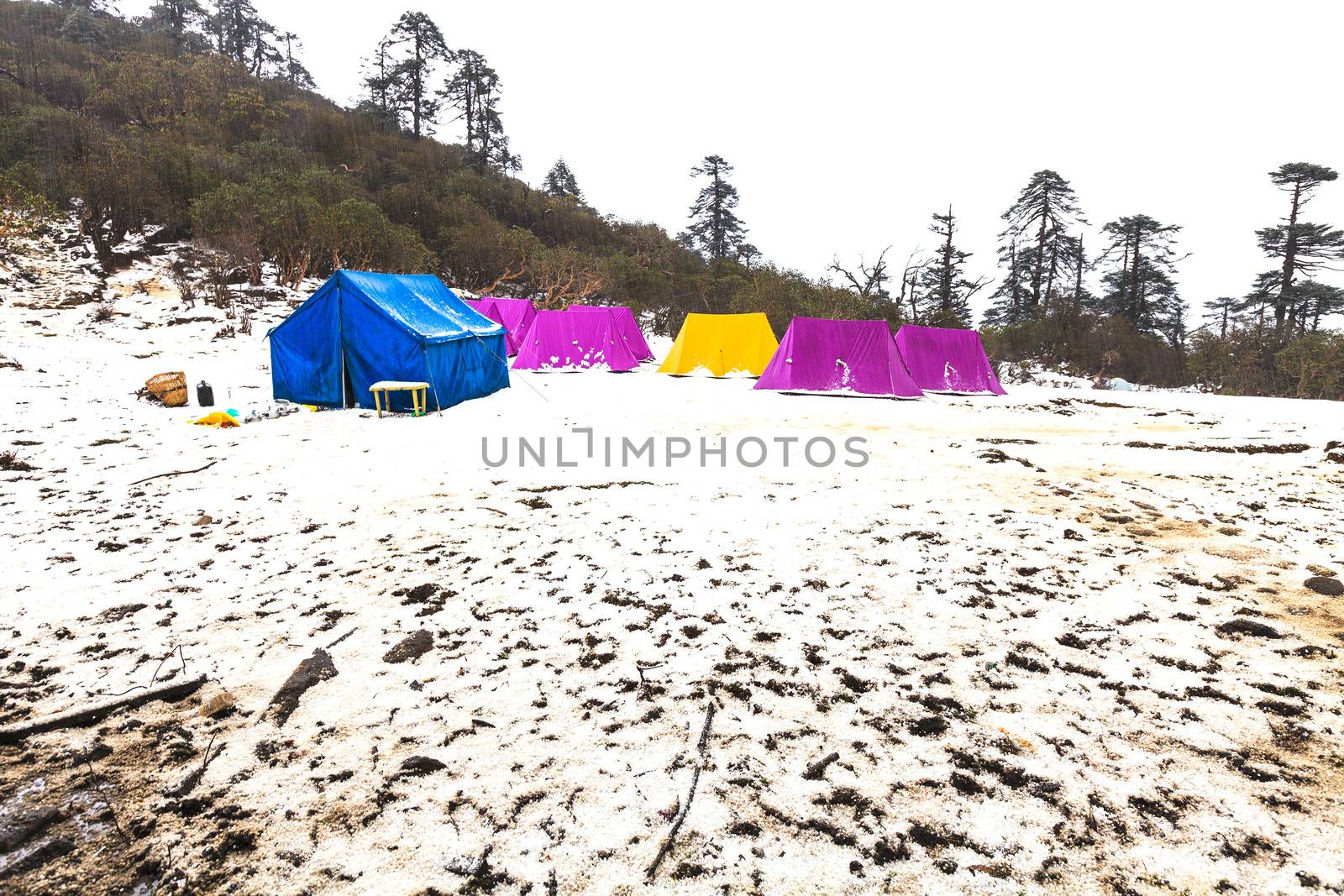 Phedang view point at Kanchenjunga National Park, Sikkim, India.