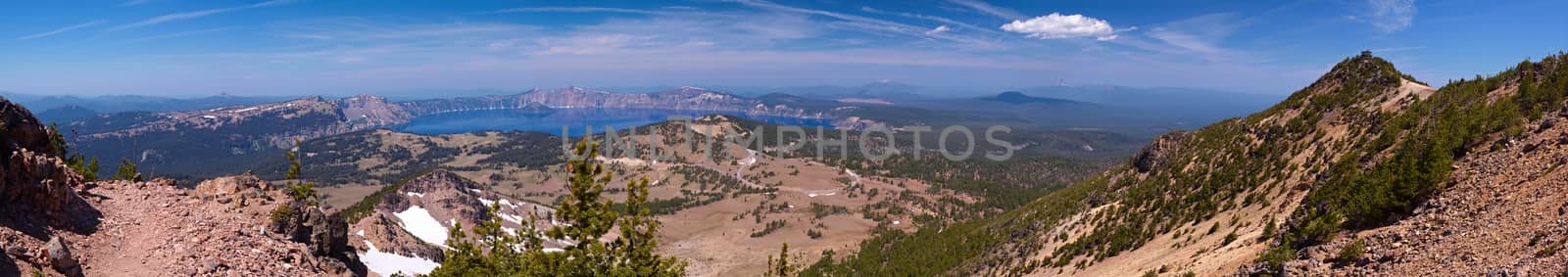 113 megapixel panorama of Crater Lake by LoonChild