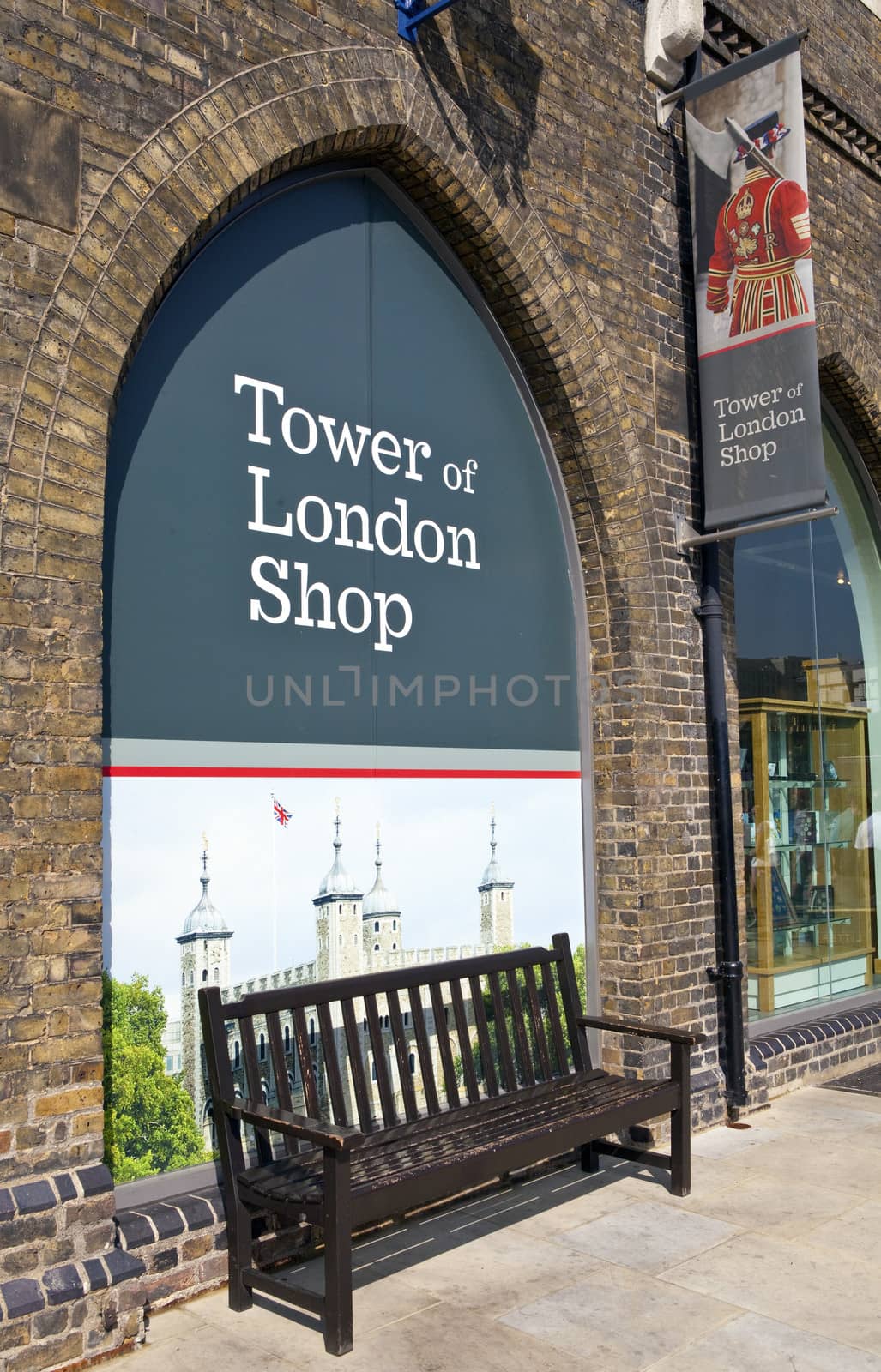 The Tower of London shop in London.