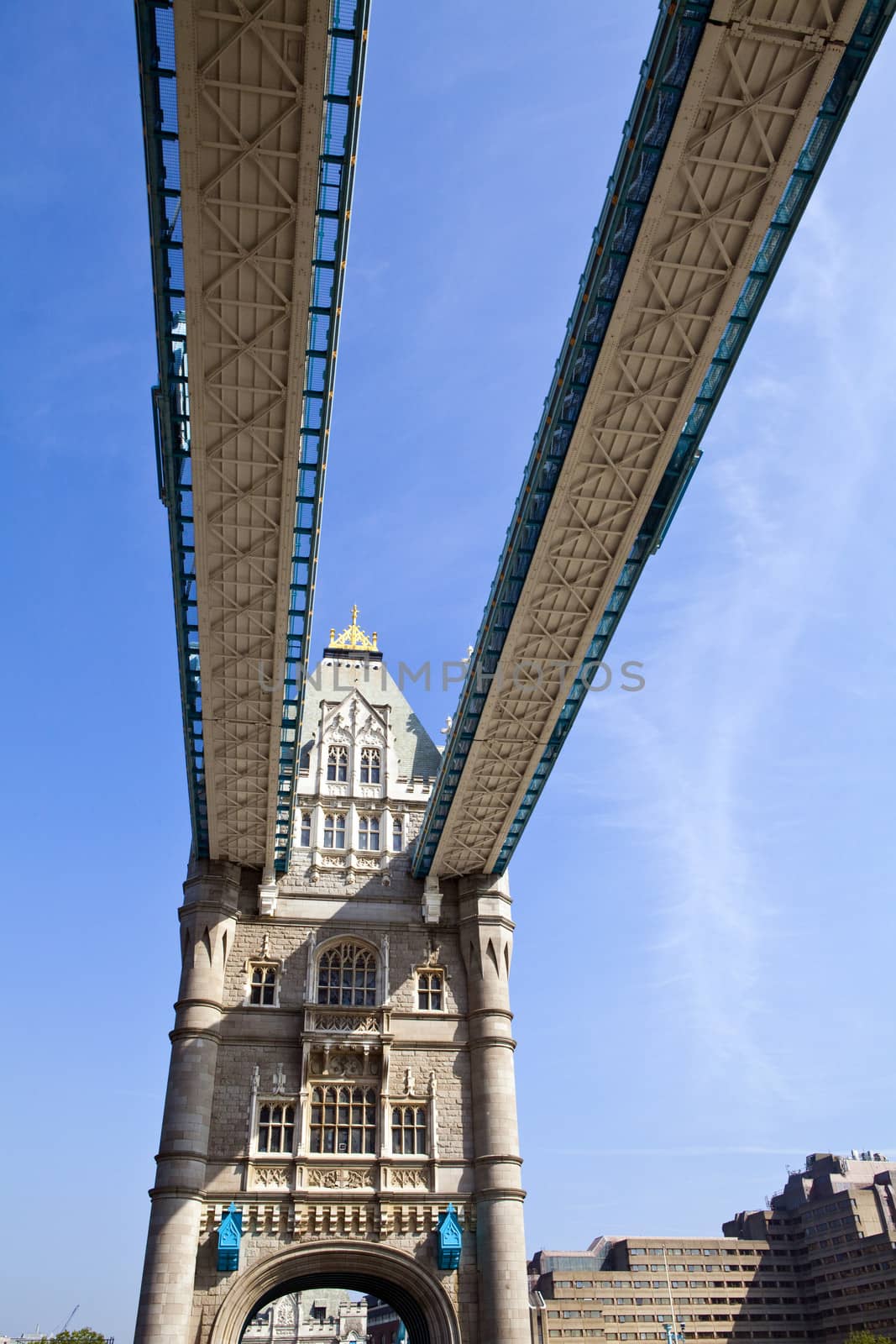 The magnificent architecture of Tower Bridge in London.