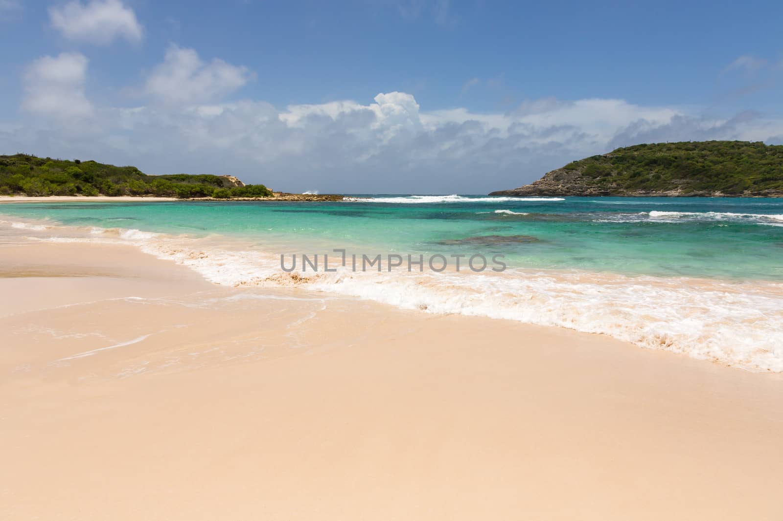 Beautiful Golden Sandy Beach at Half Moon Bay Antigua by scheriton