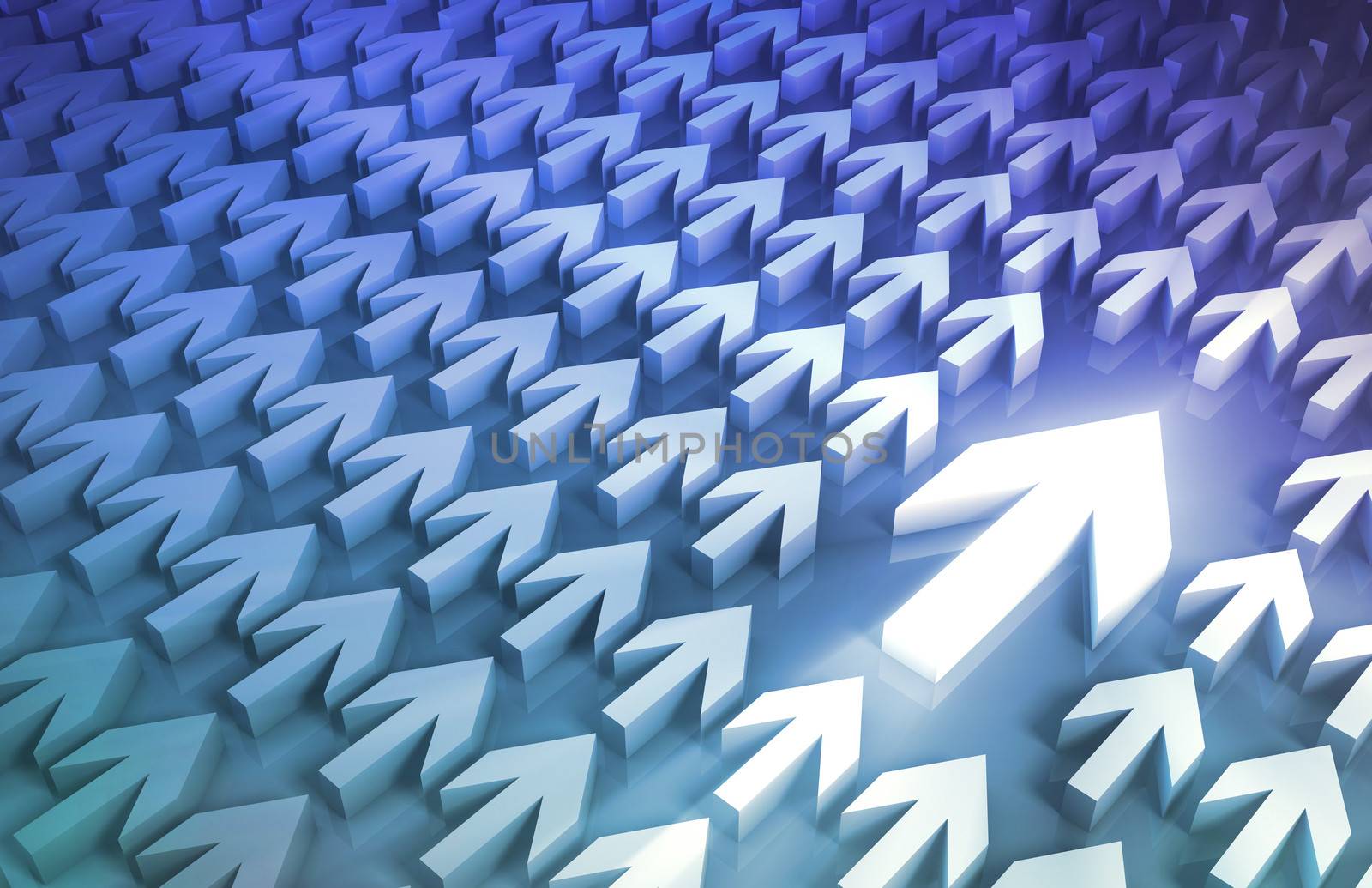 Leadership Concept With Arrows Leading the Way