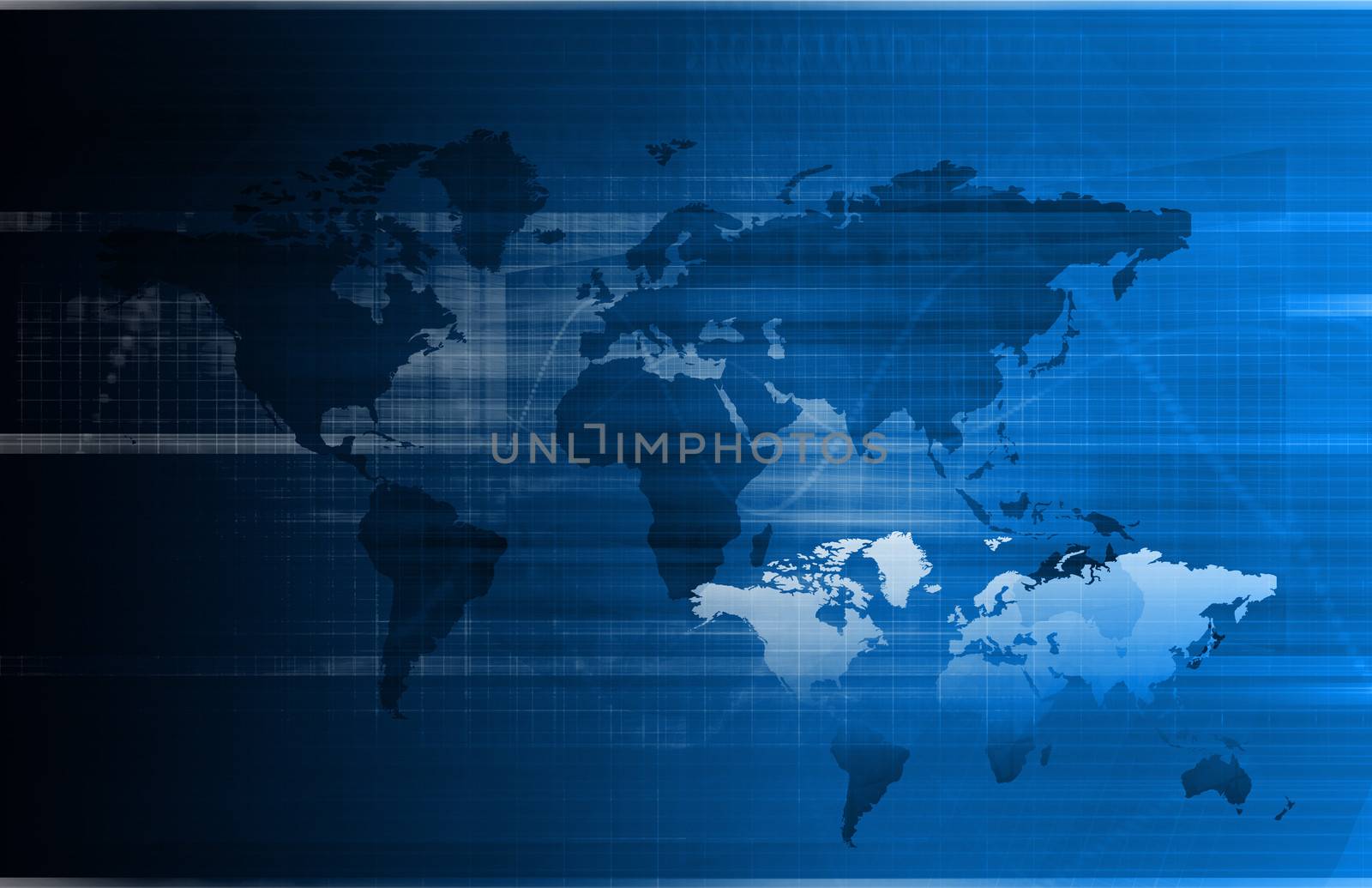 Business Technology Concept on Worldwide Report View