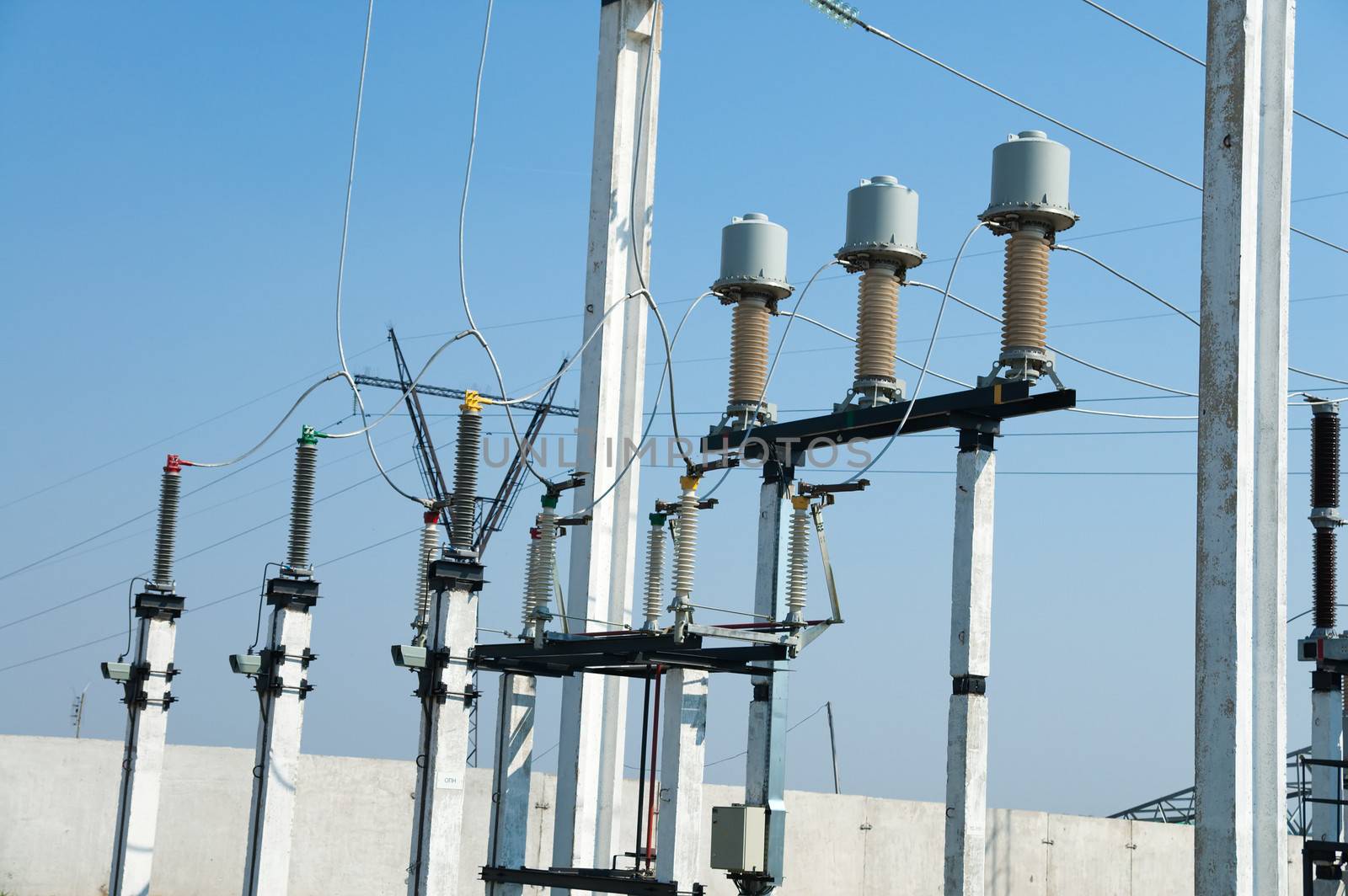 view to high voltage substation