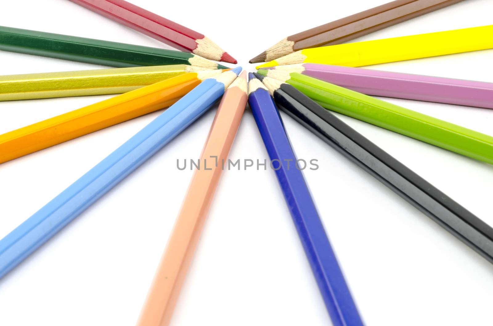 color pencils isolated on white by ammza12