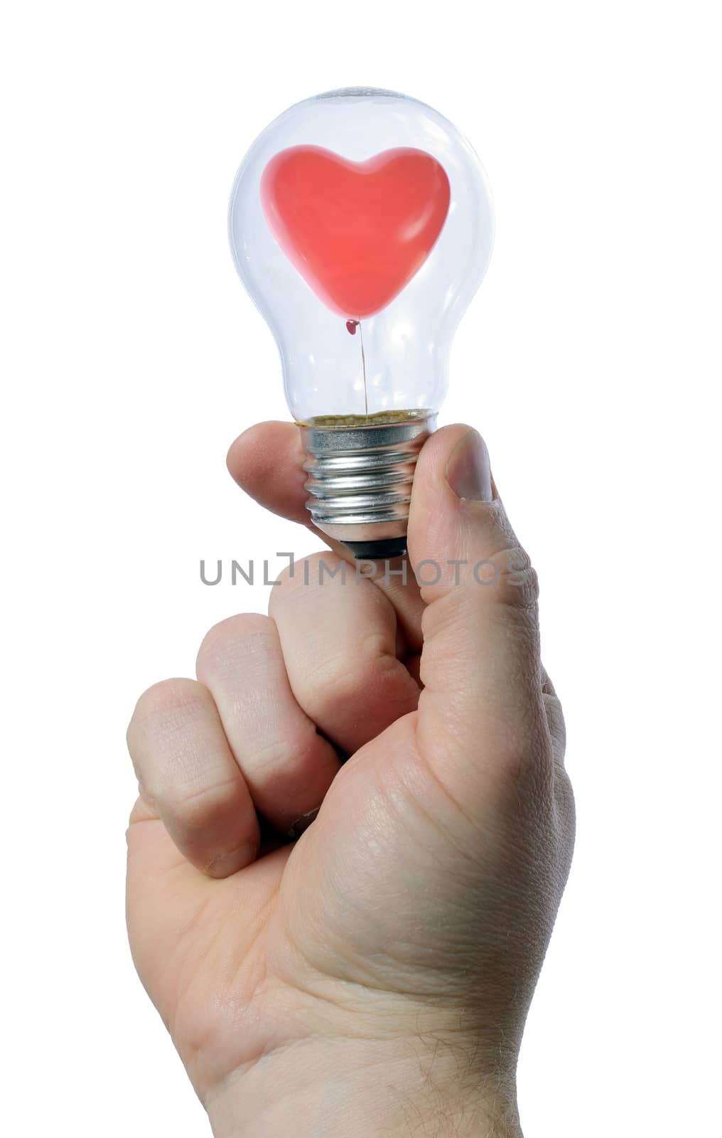 holding light bulb by hyrons