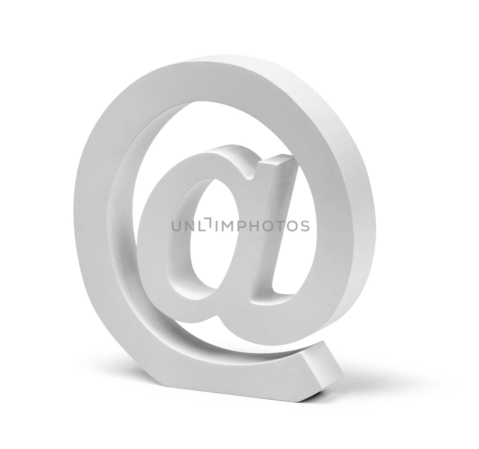 E-mail @ sign symbol isolated by anterovium