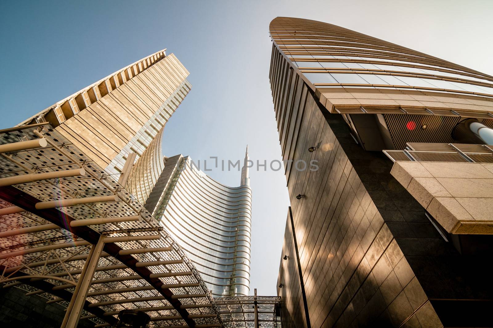 business building in the city