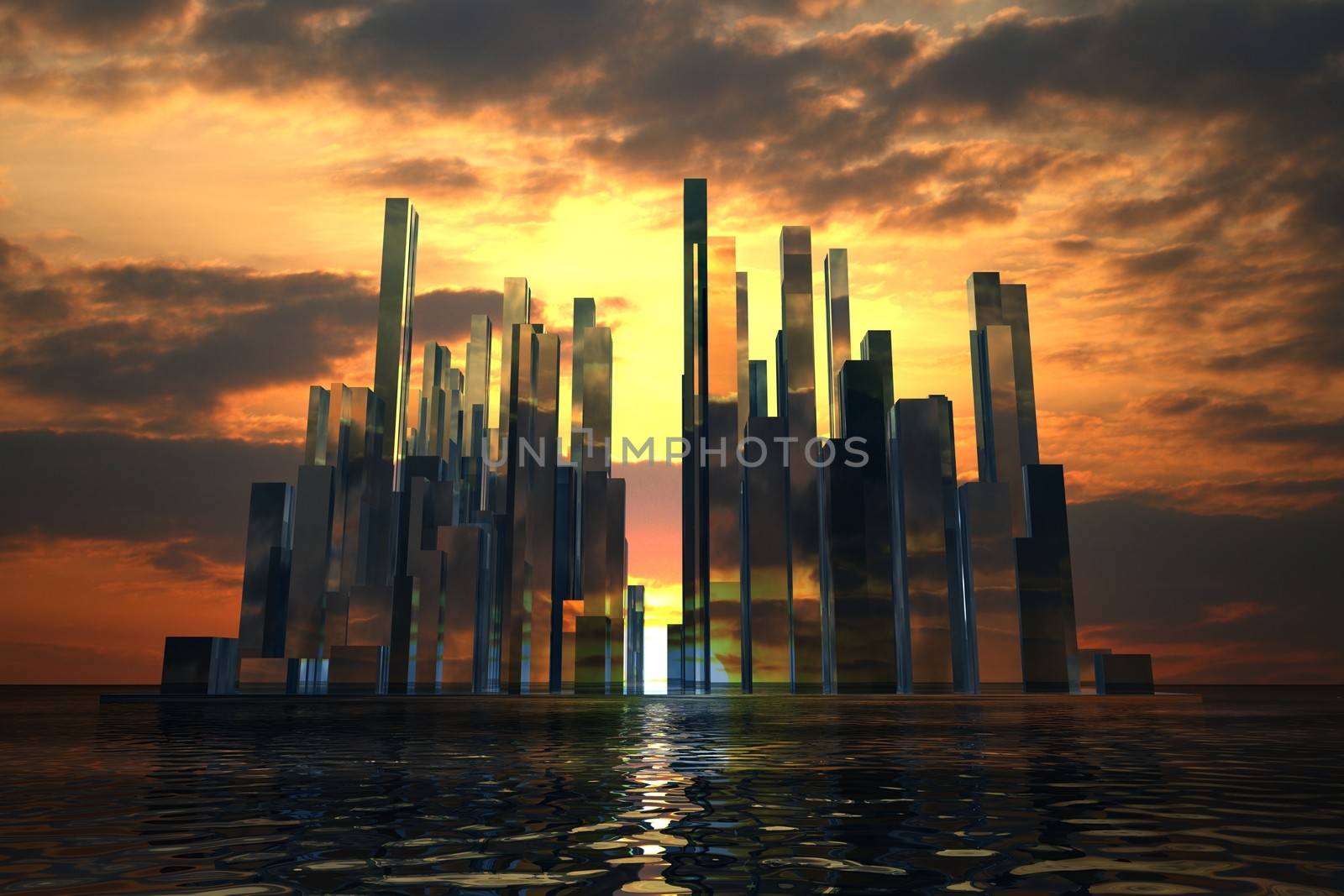 abstract skyscrapers 3d by Yellowj