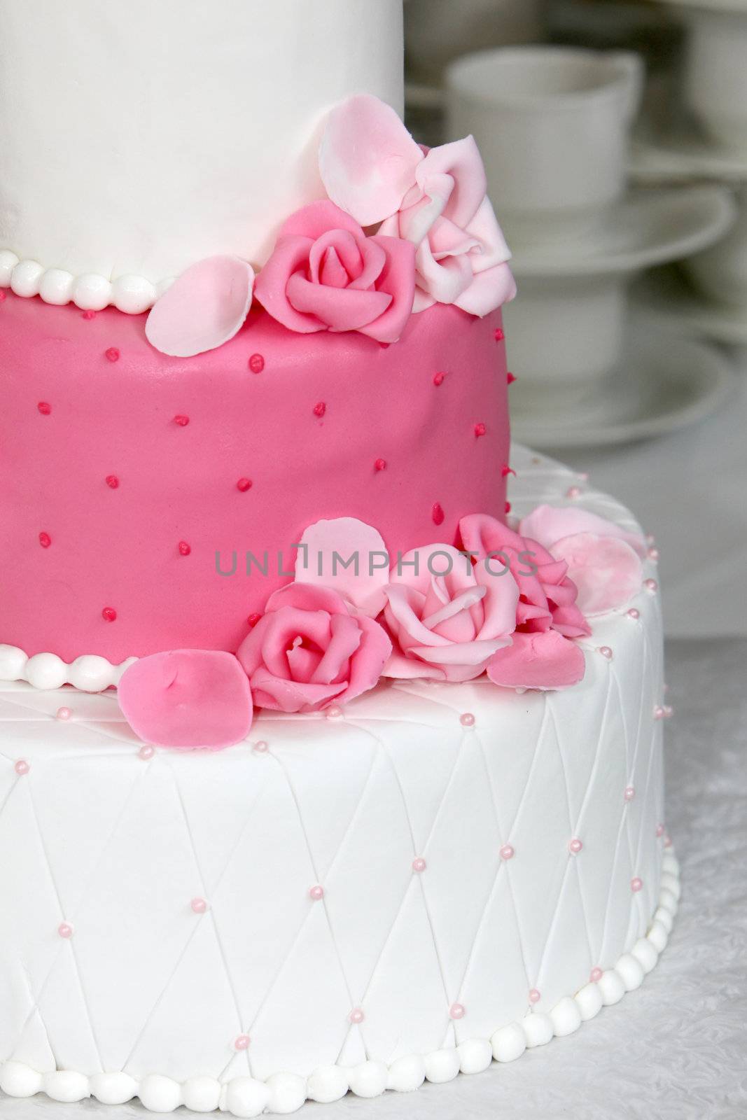 pink weddingcake