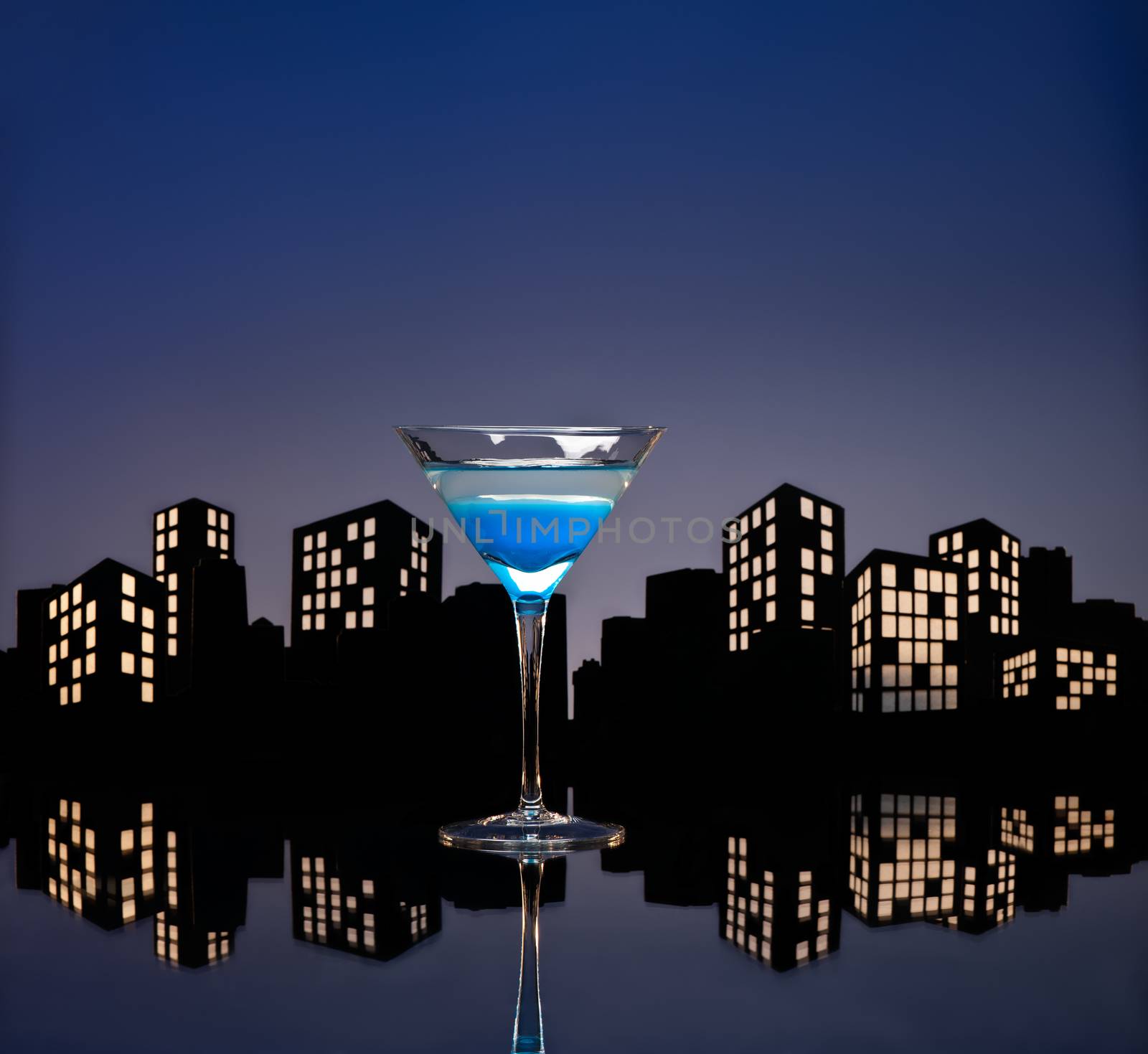 Metropolis Blue Martini by 3523Studio