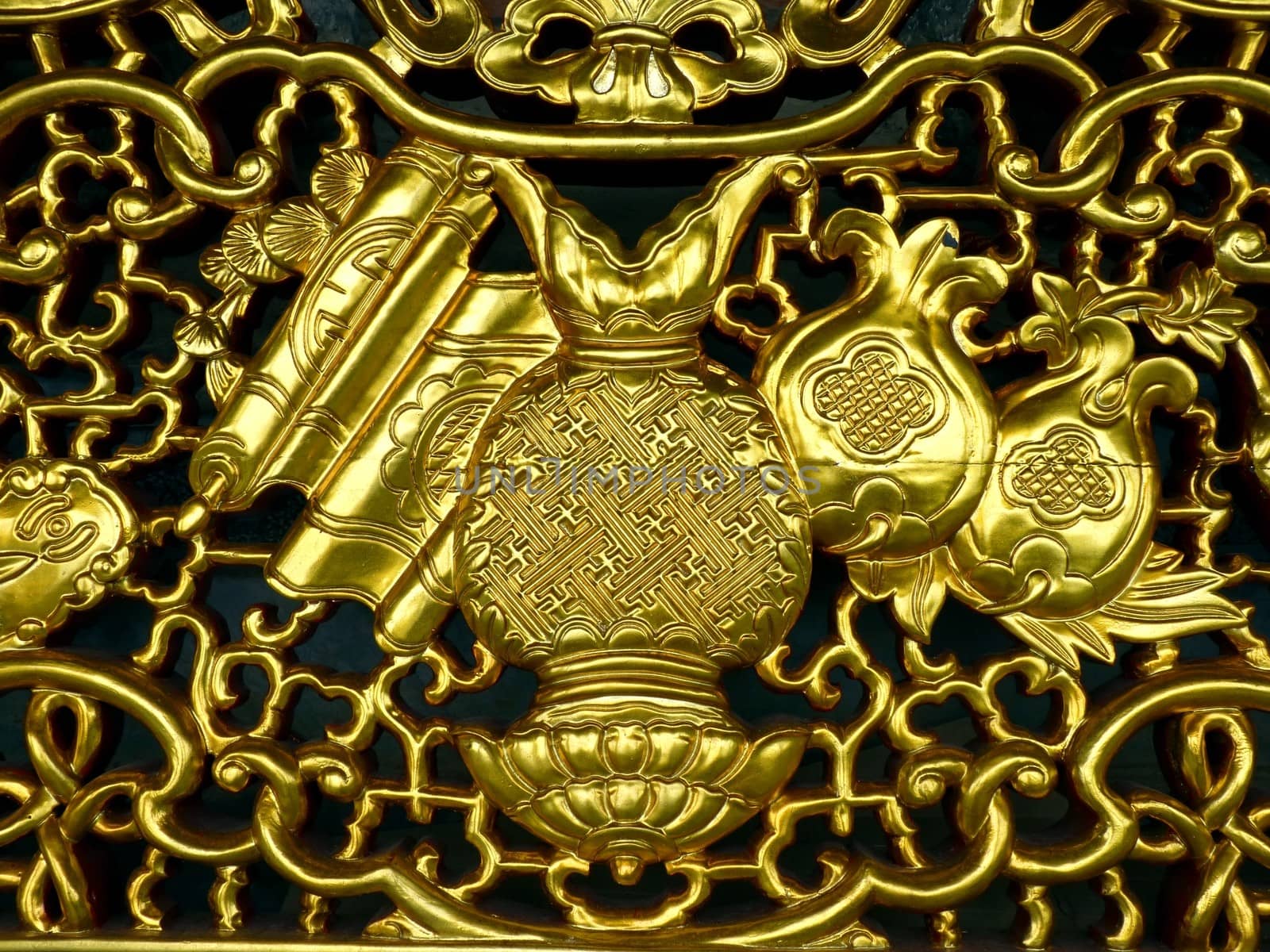 Ornament in Bai Dinh temple in Ninh Binh, Vietnam