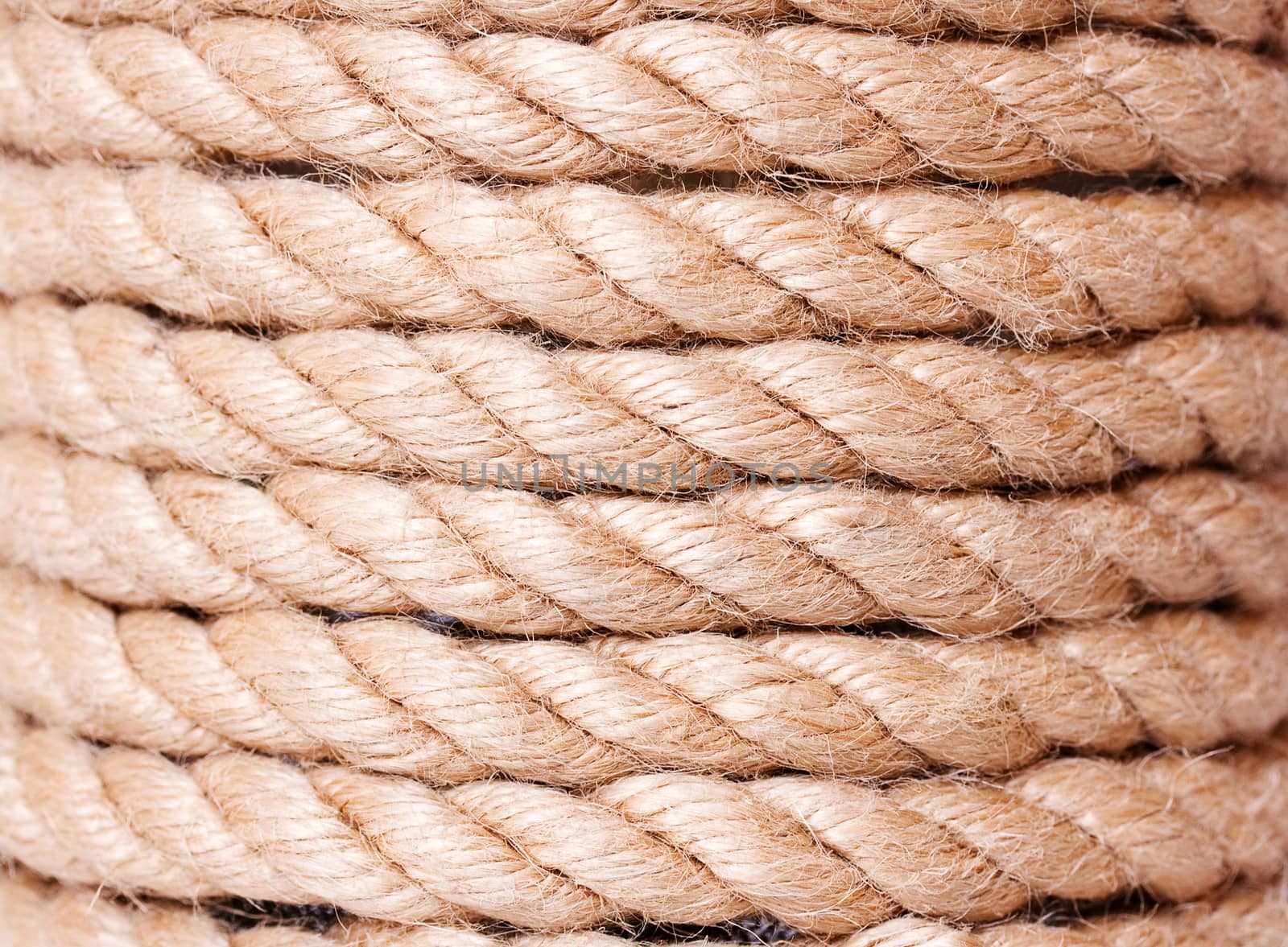 Rope coil background (natural rope)