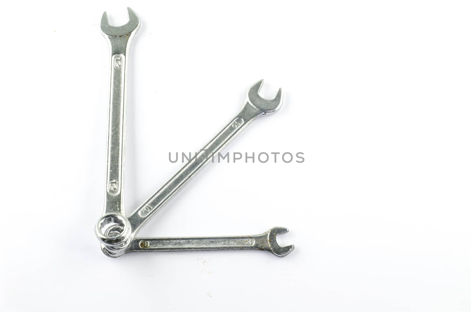 wrench isolated on white background by ammza12