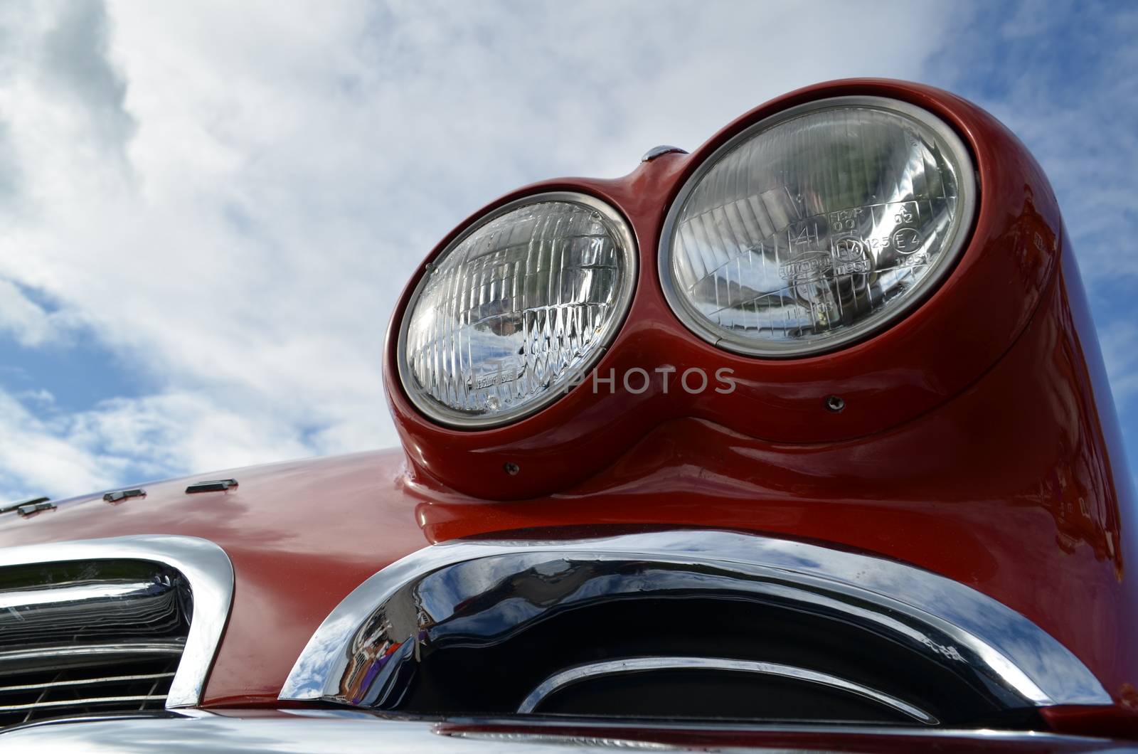 Classic car headlamps by bunsview