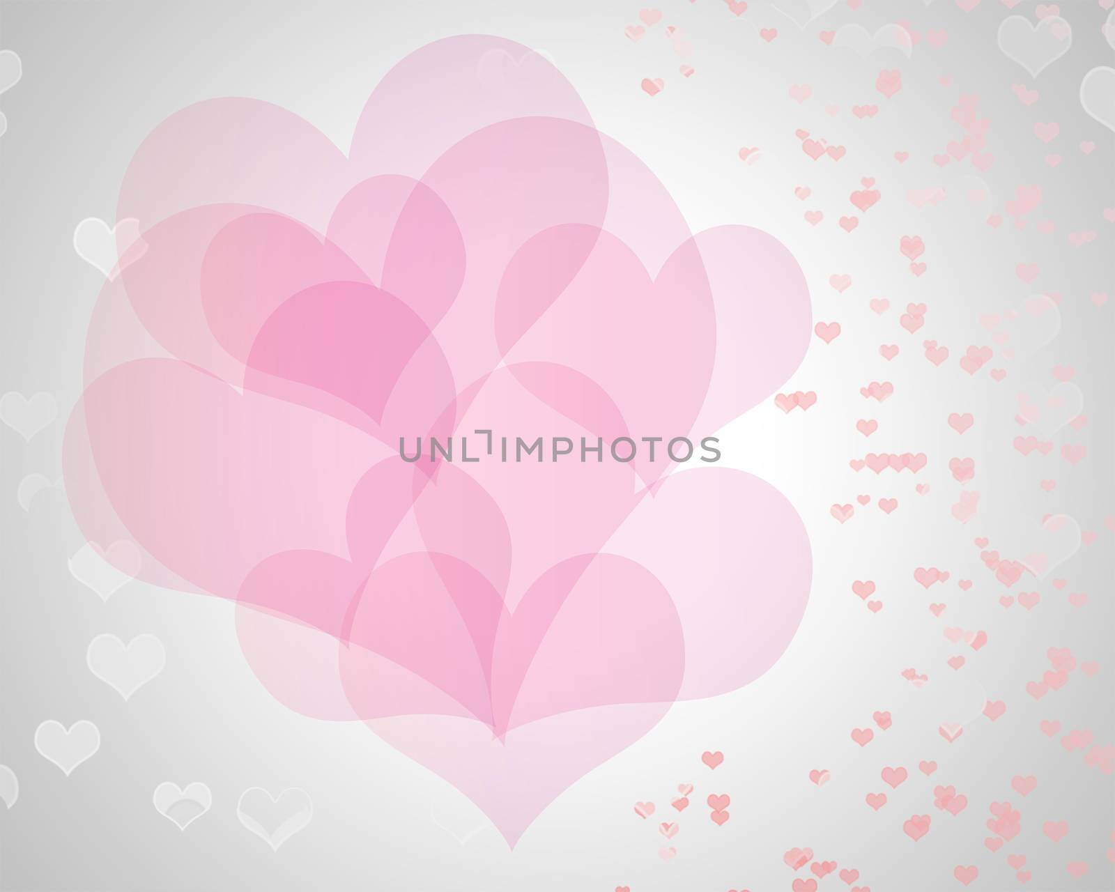 heart of valentine on soft background