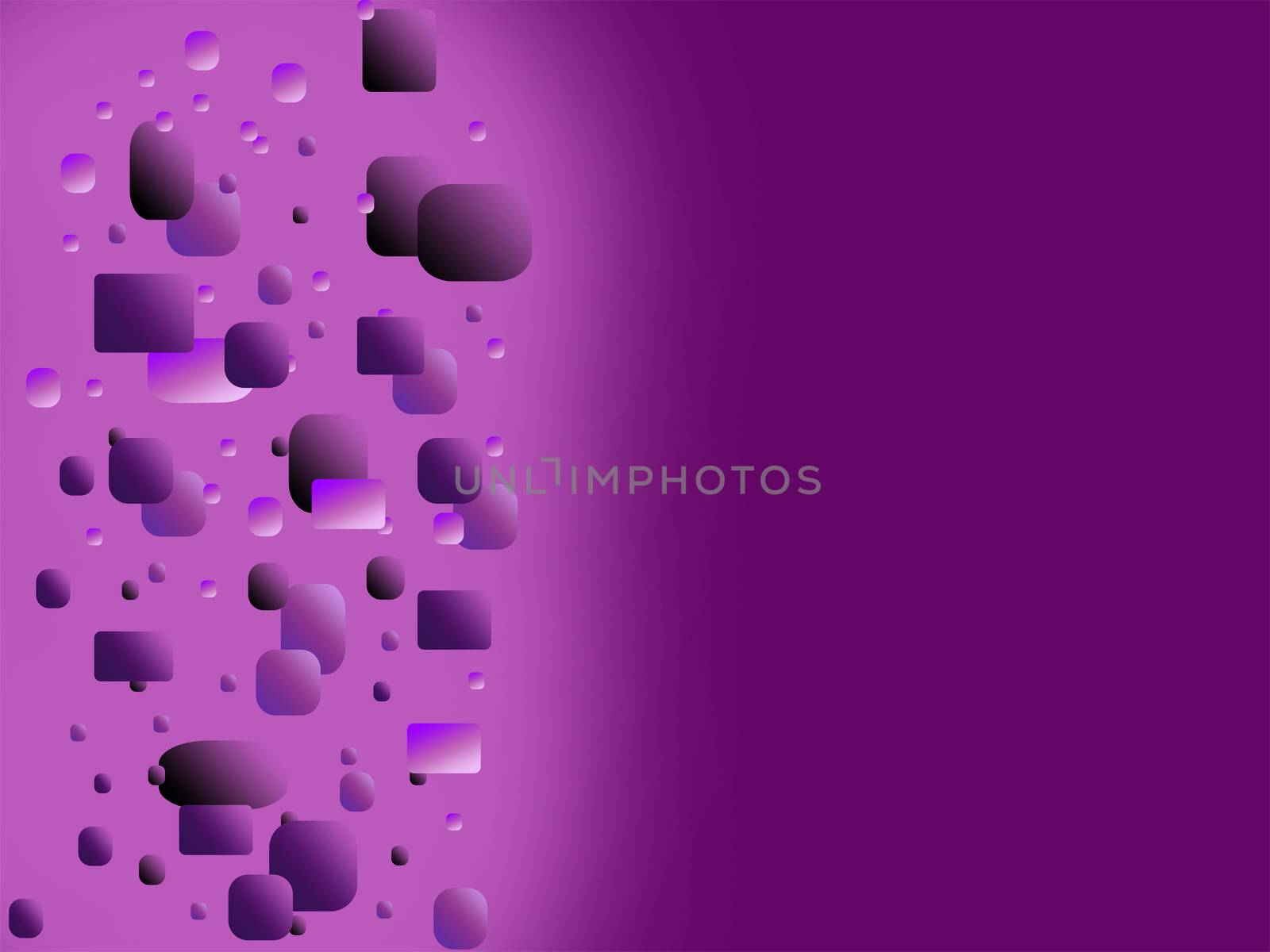 square abstract background on purple color