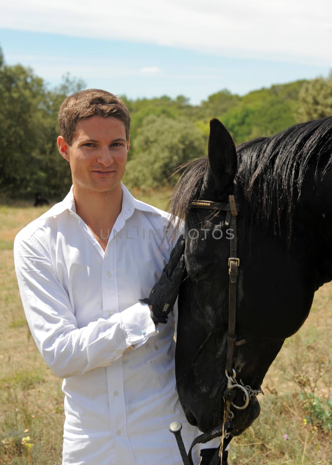 young man and horse by cynoclub