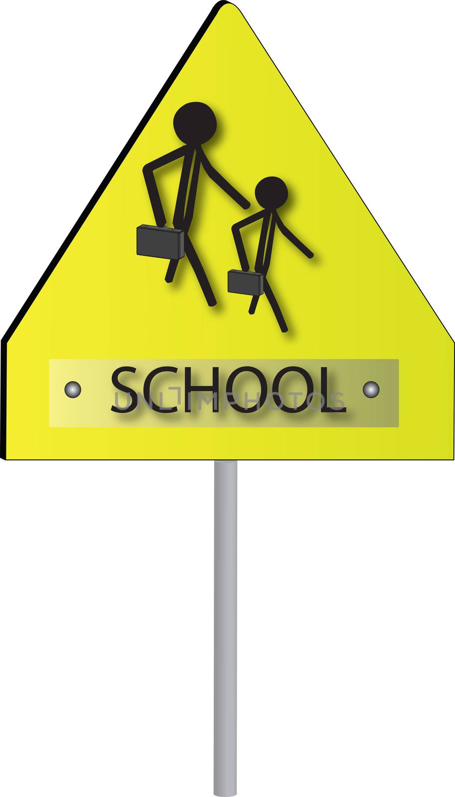 sign for school children  by compuinfoto