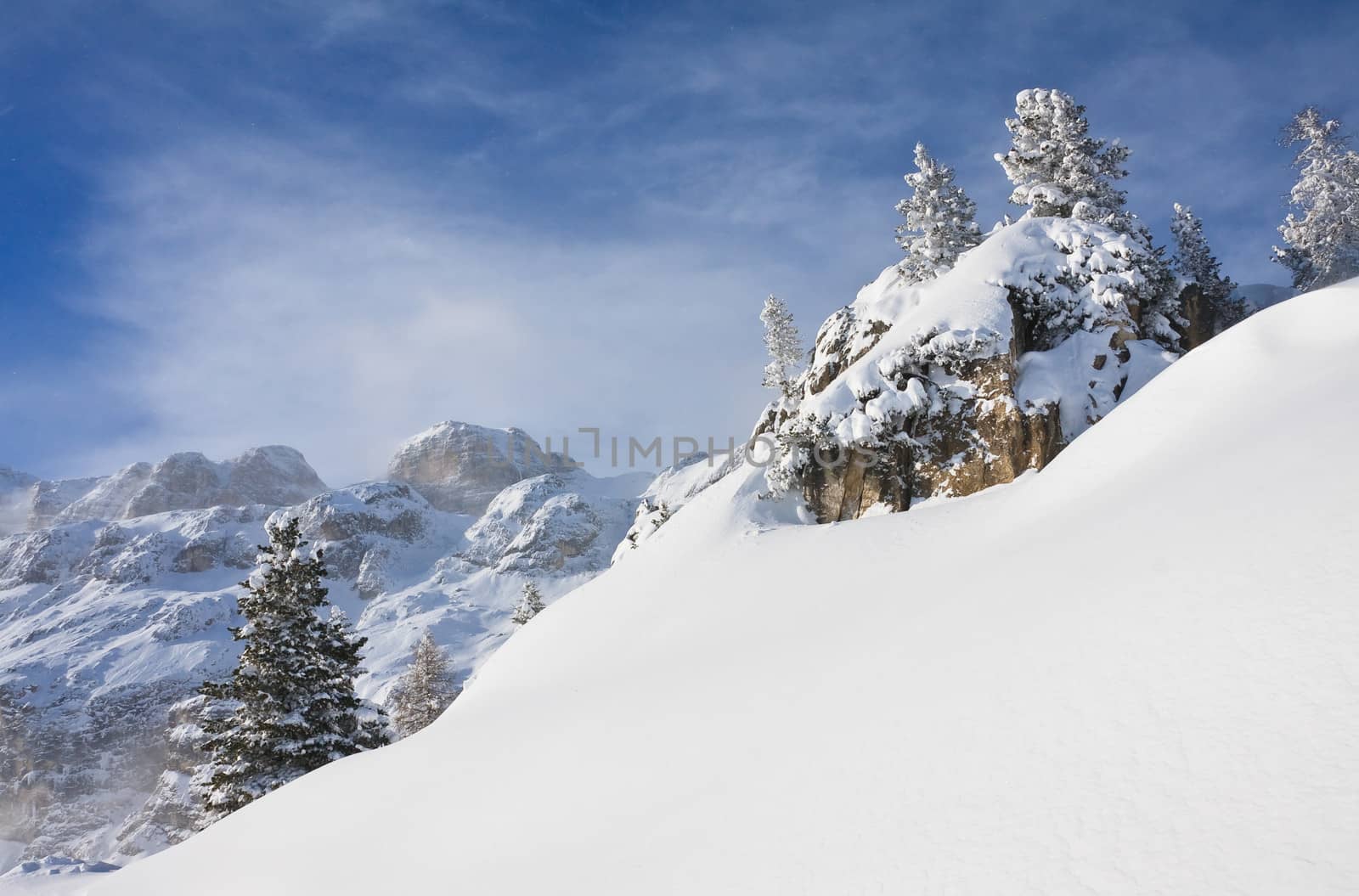 Ski resort of Selva di Val Gardena, Italy by nikolpetr