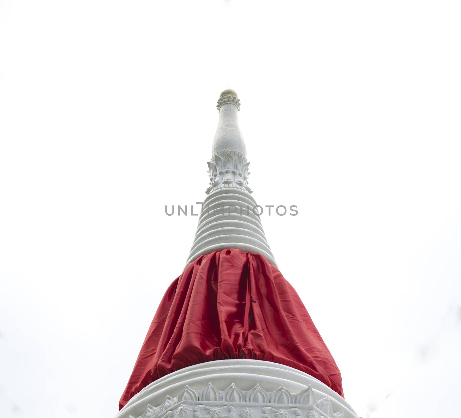 stupa color of Ko-kred Nonthaburi Thailand