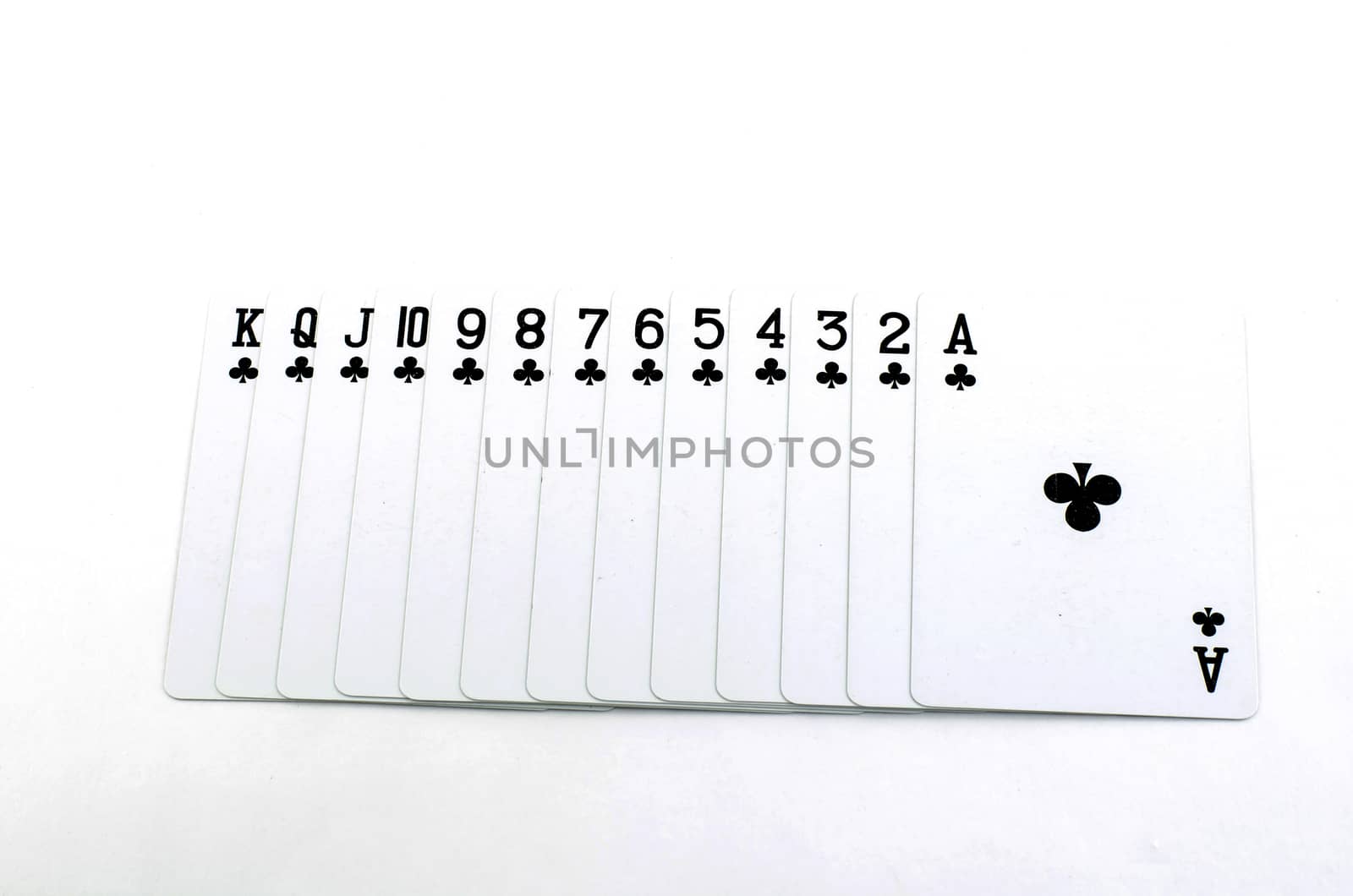 deck card isolated on white background