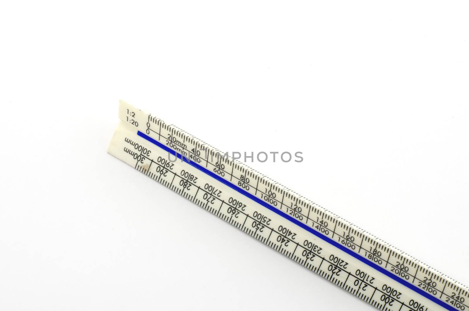 ruler isolated on white by ammza12