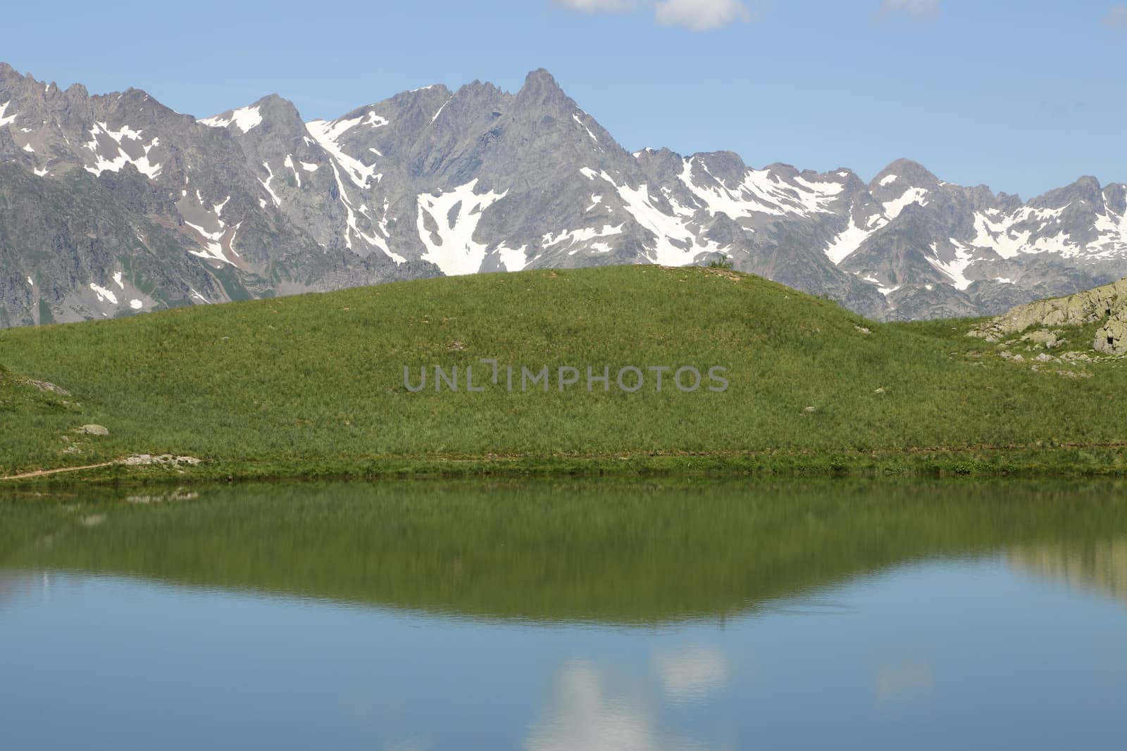 Mountain Lake - 01 by Kartouchken