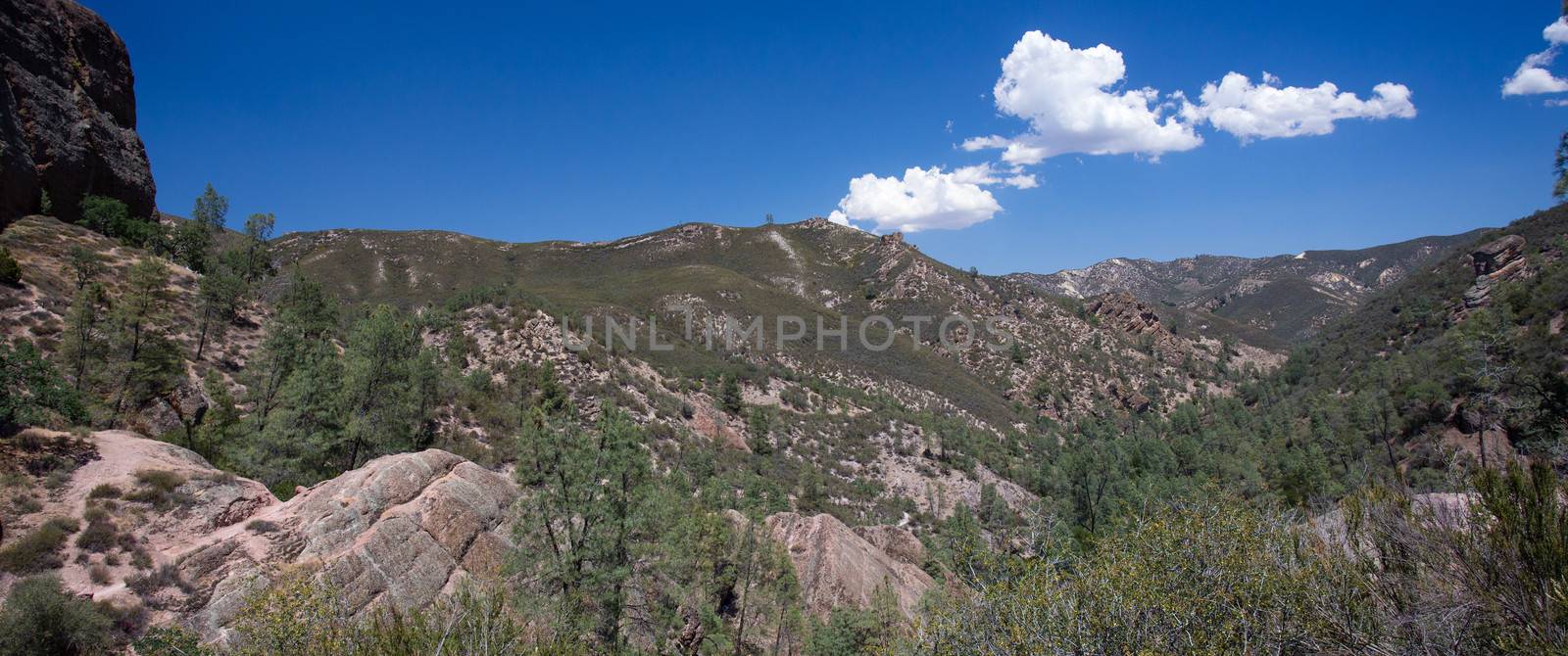 Panorama of Pinnacles National Park  by wolterk