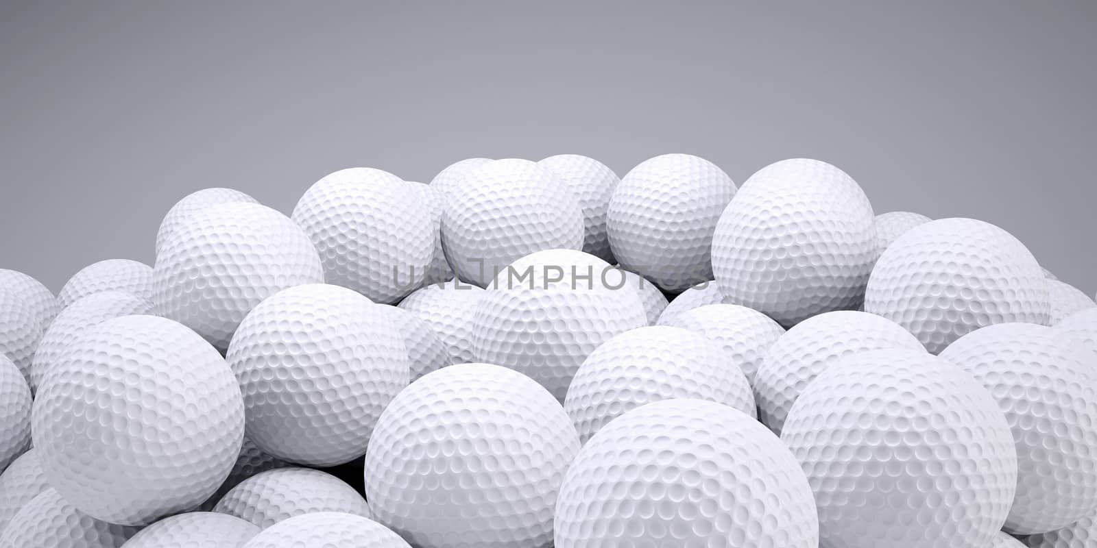 Background is out of golf balls by cherezoff