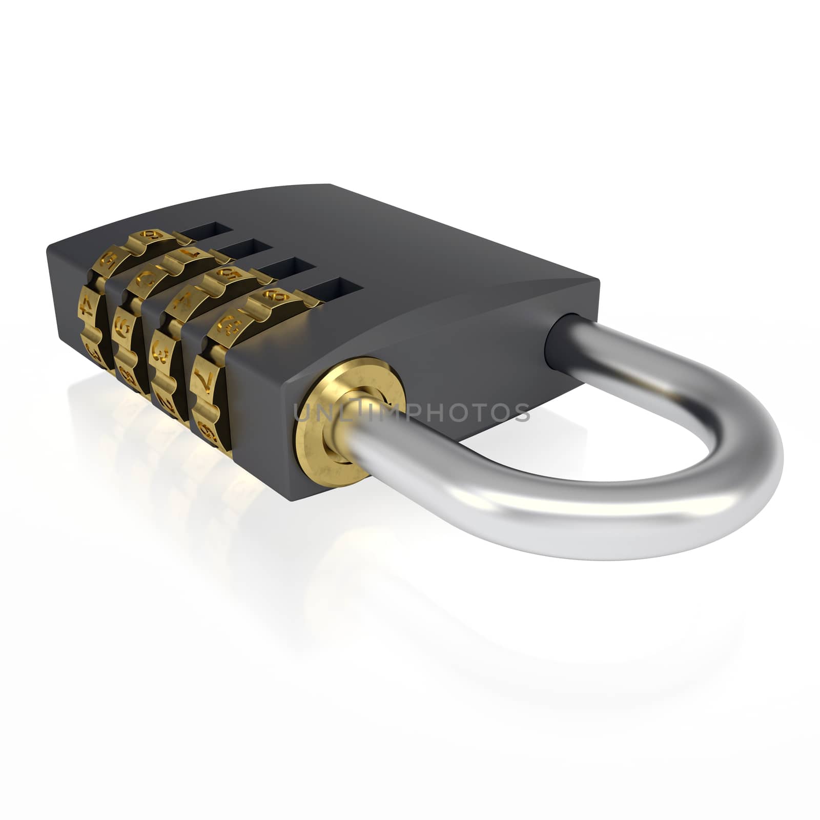 Metal combination lock by cherezoff