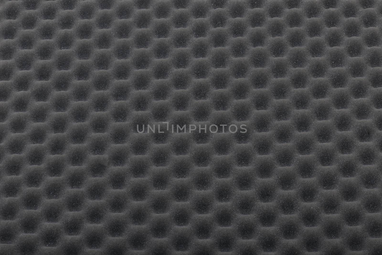 dark grey packing or acoustic foam