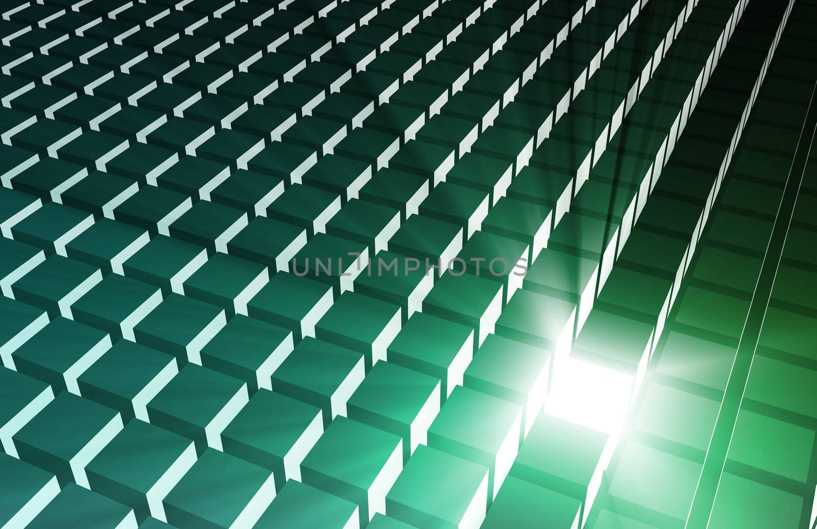 3D Business Background as Leadership Concept Abstract
