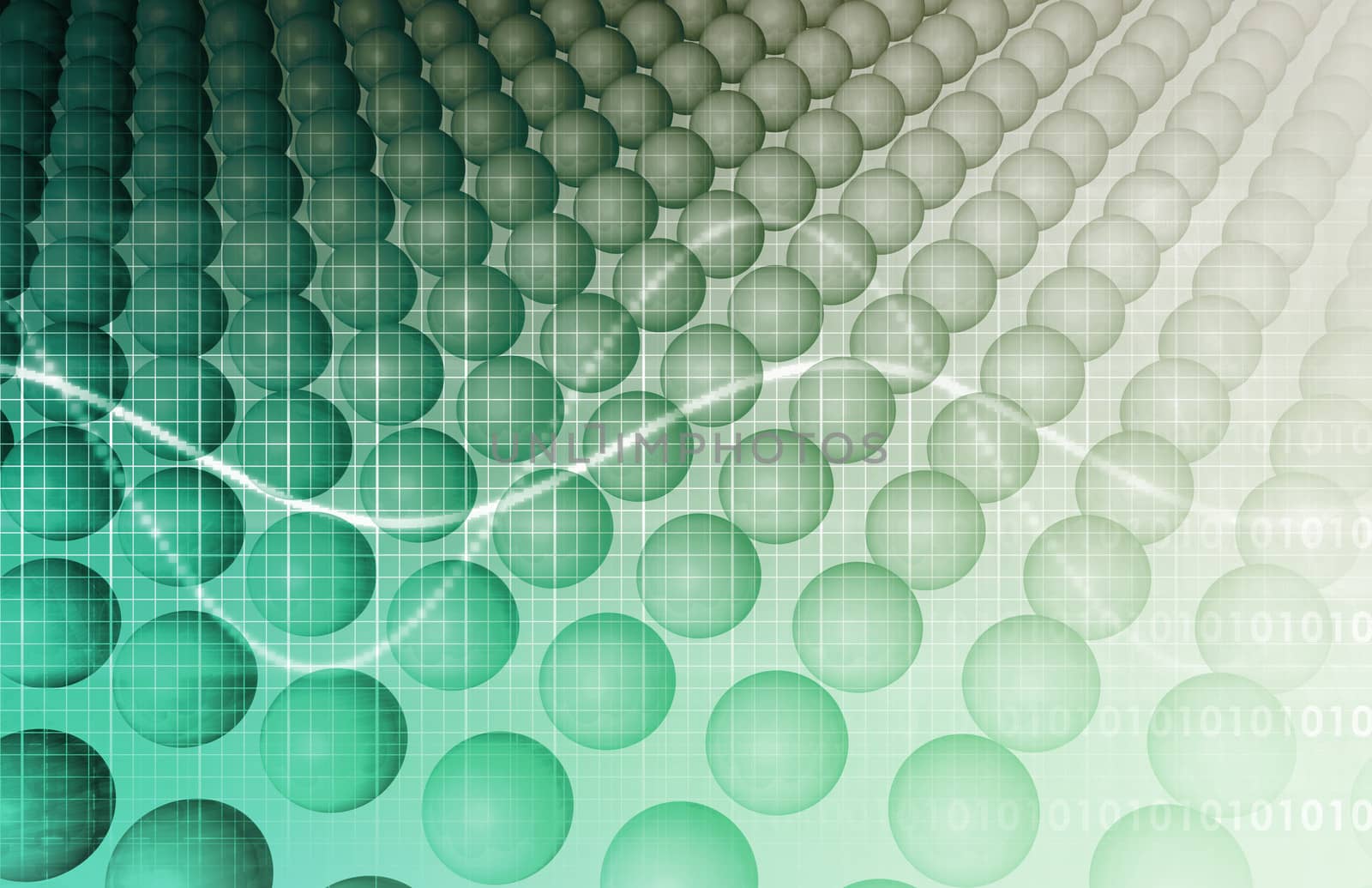 Medical Research Background with Molecule Formation Art