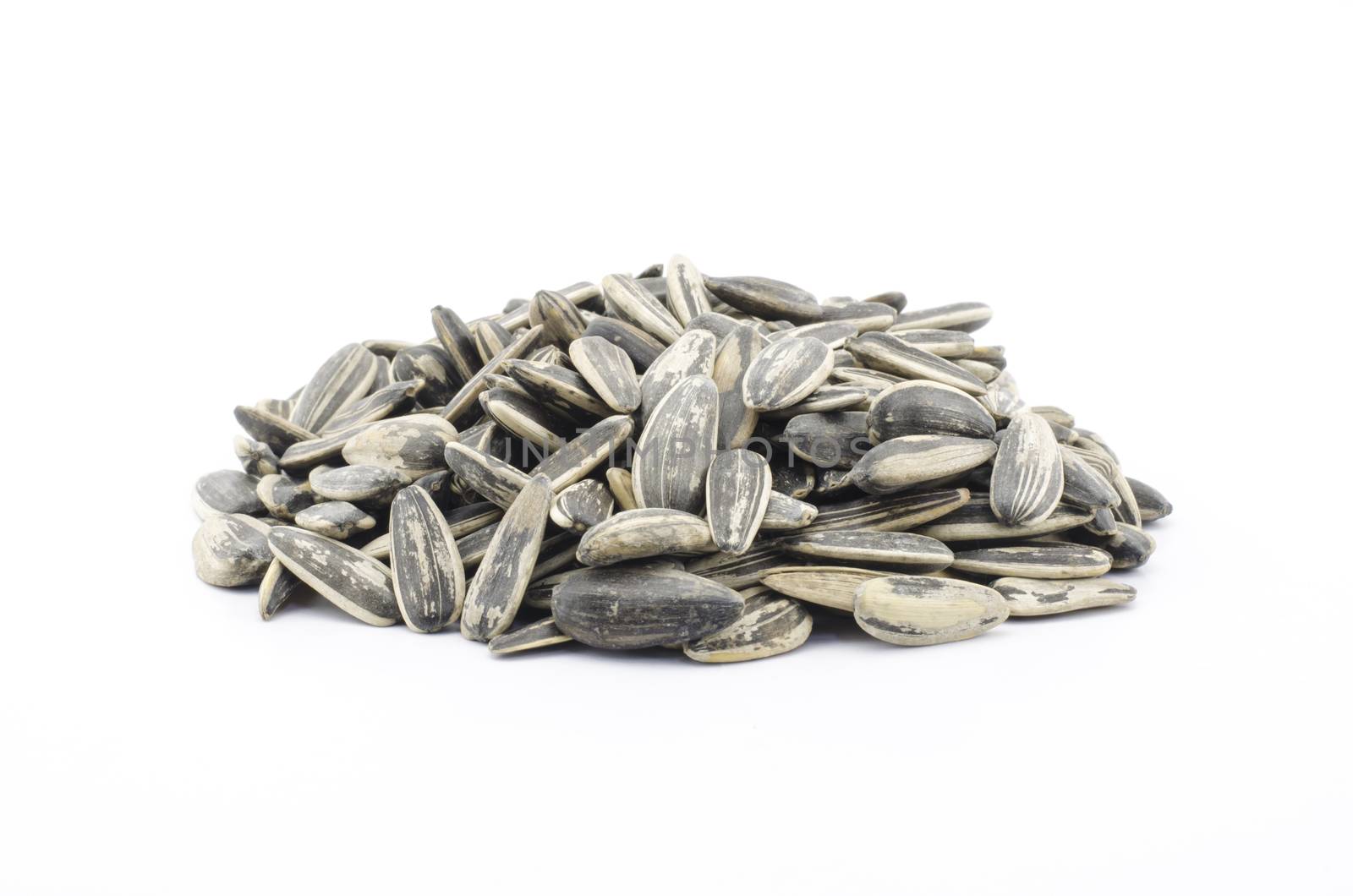 sunflower seeds isolated on white by ammza12