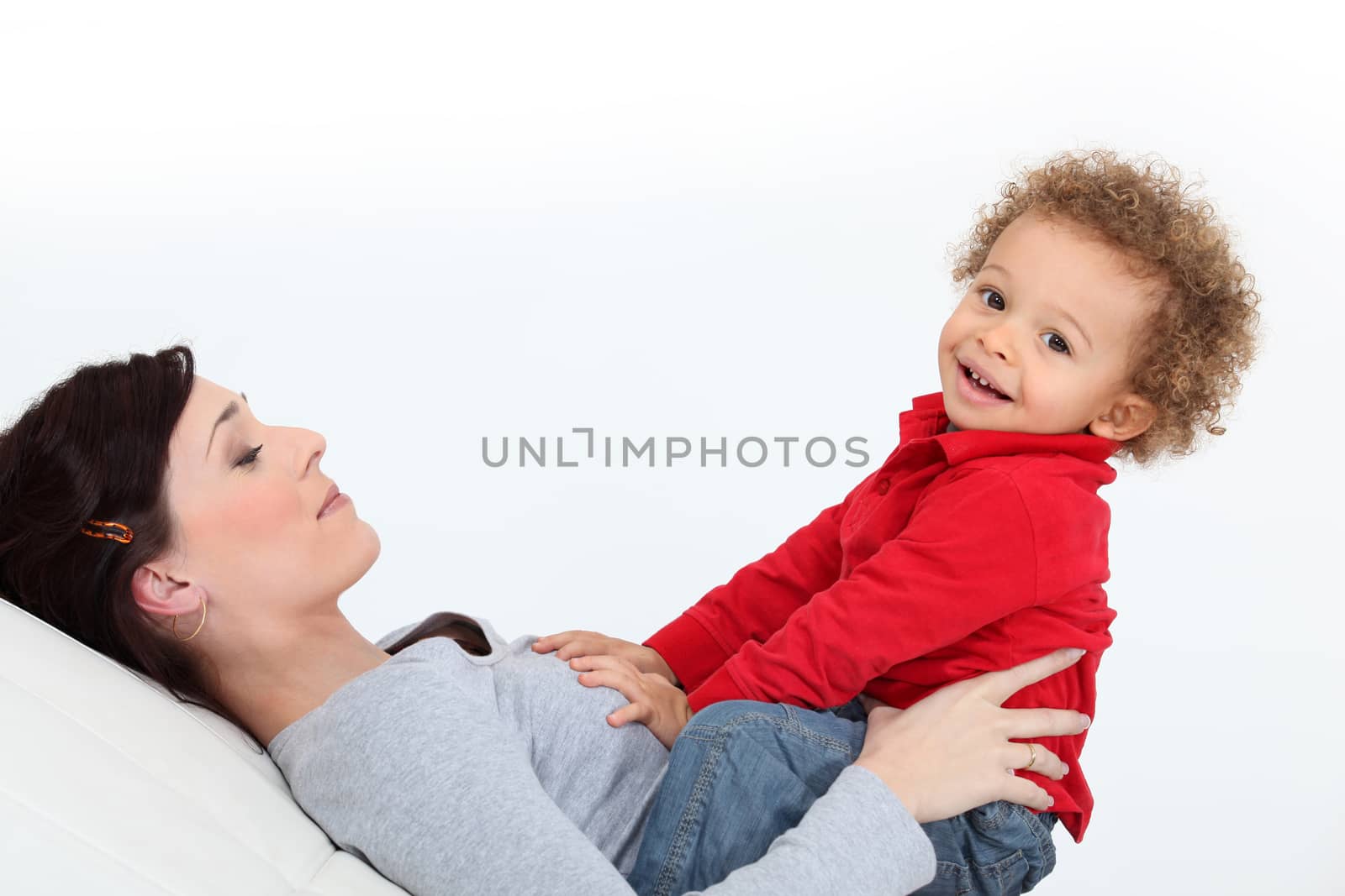 Woman and child by phovoir