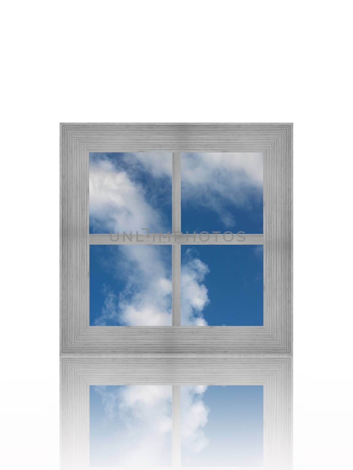 A conceptual image of a window with a view