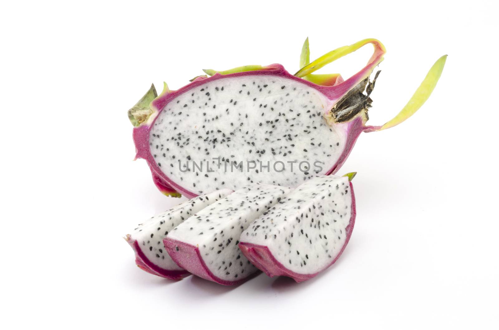 dragon fruit isolated on white background