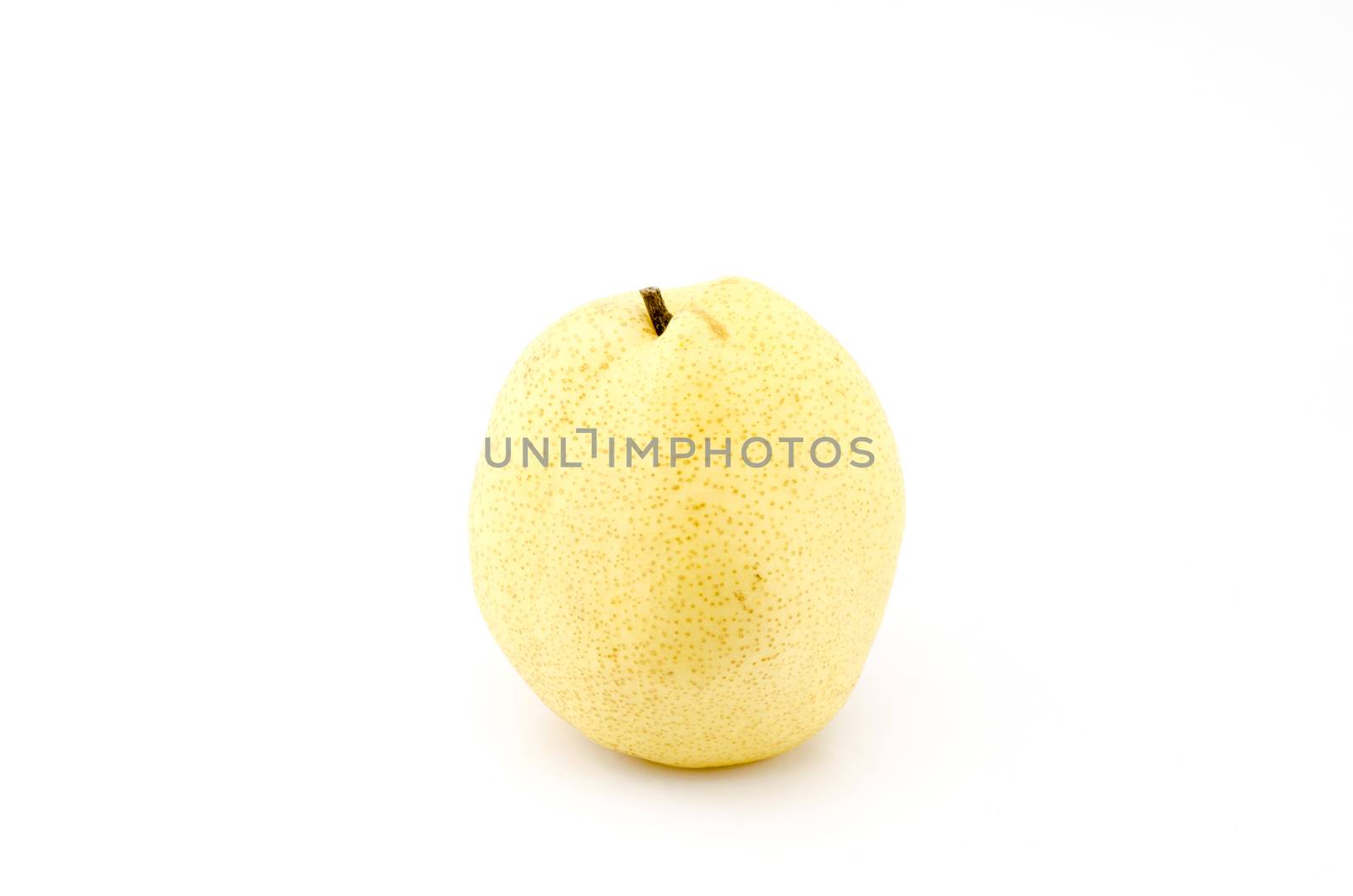chinese pear isolated on white by ammza12